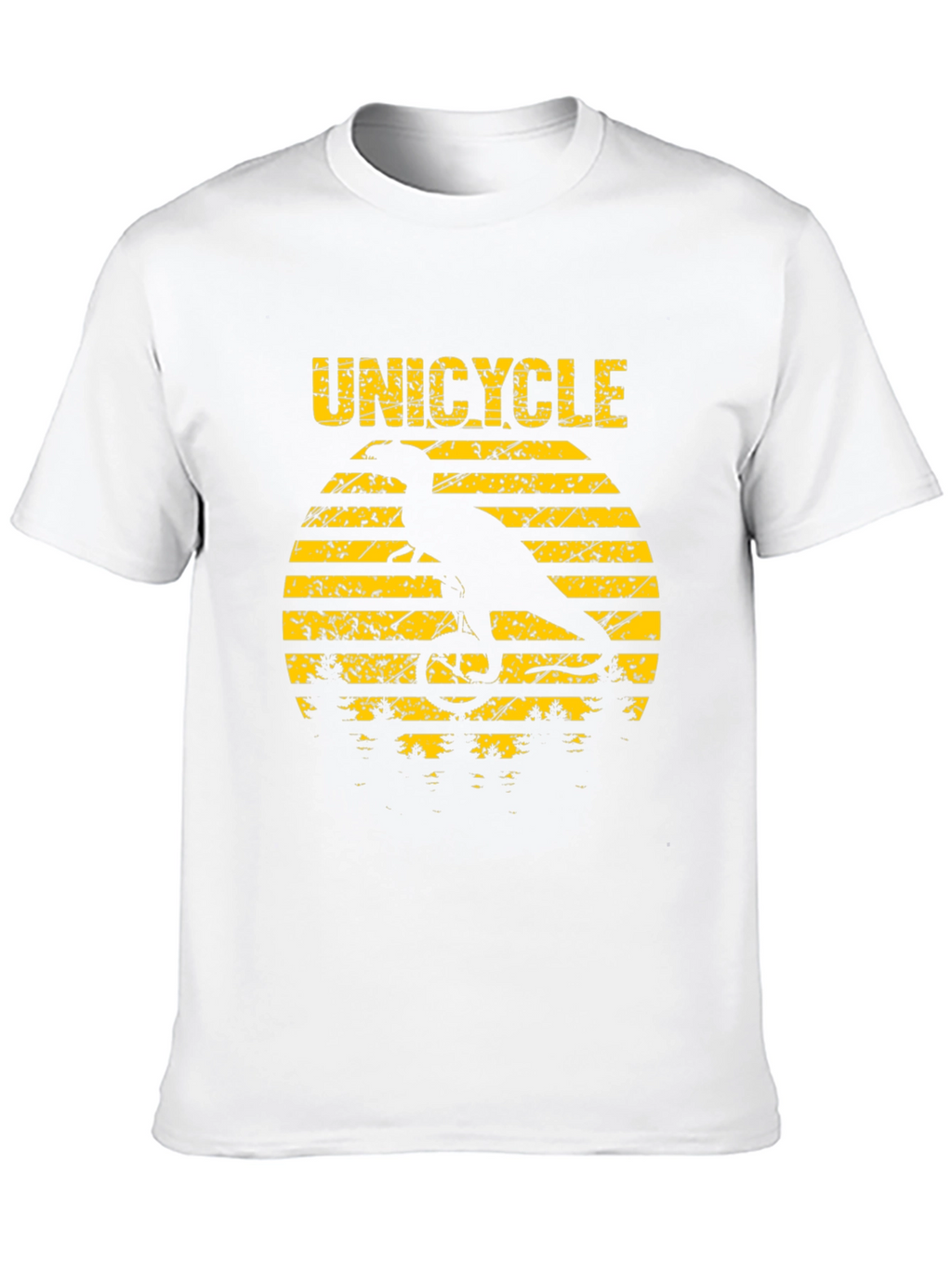 Unicycle Dinosaur T-Shirt - Funny Graphic Tee