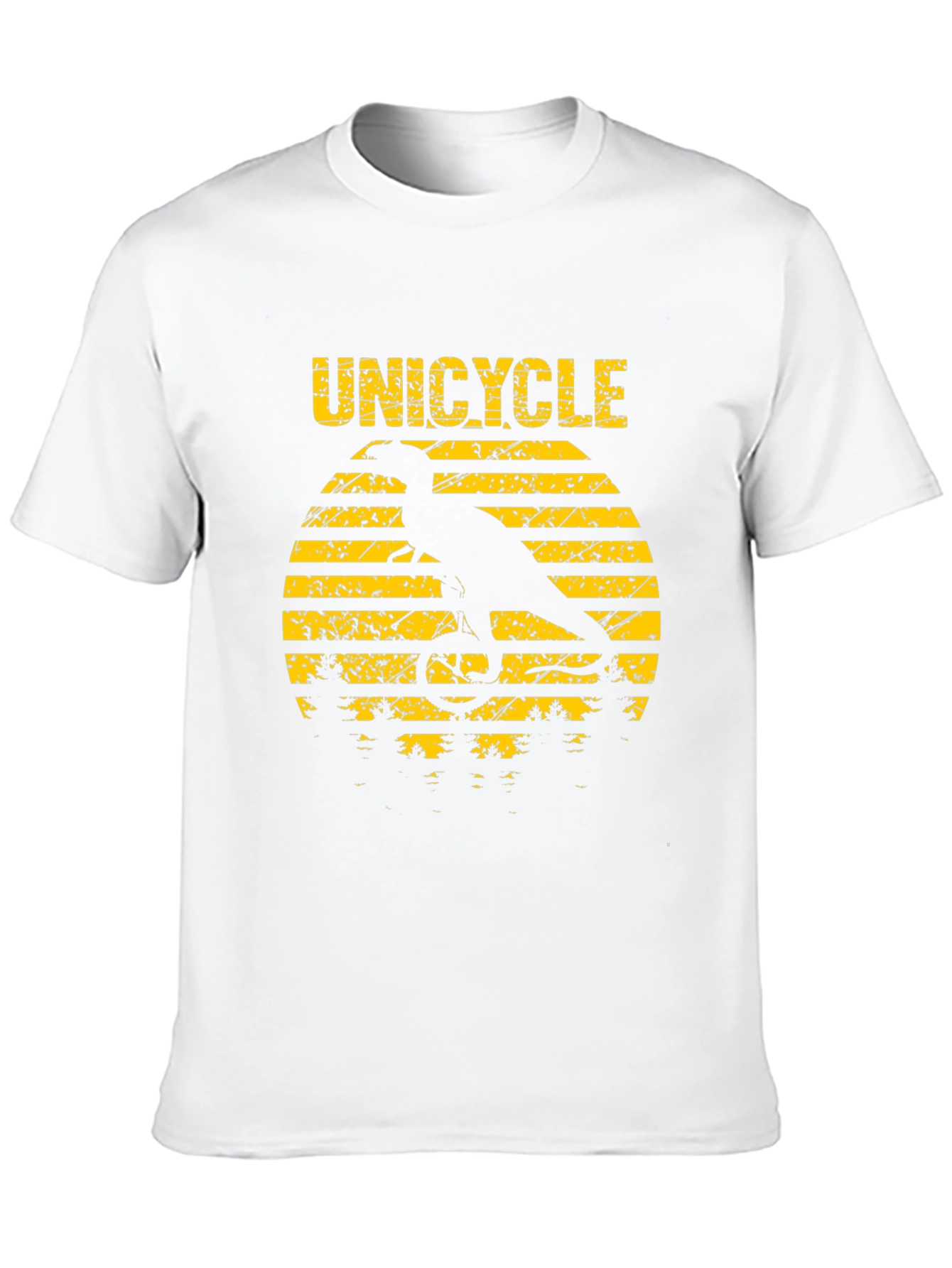 Unicycle Dinosaur T-Shirt - Funny Graphic Tee