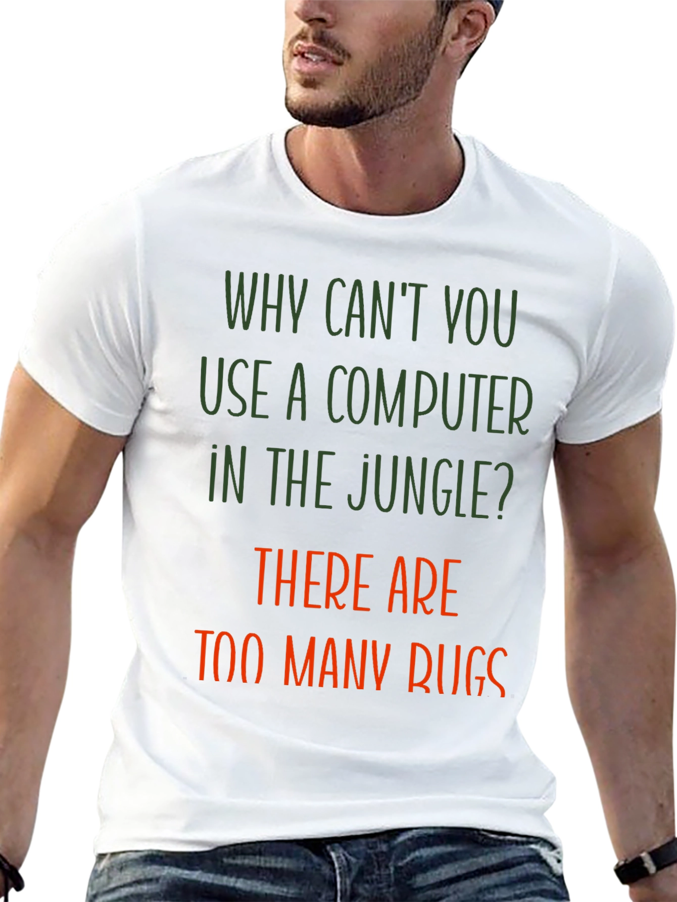 Funny Jungle Computer Bugs T-Shirt
