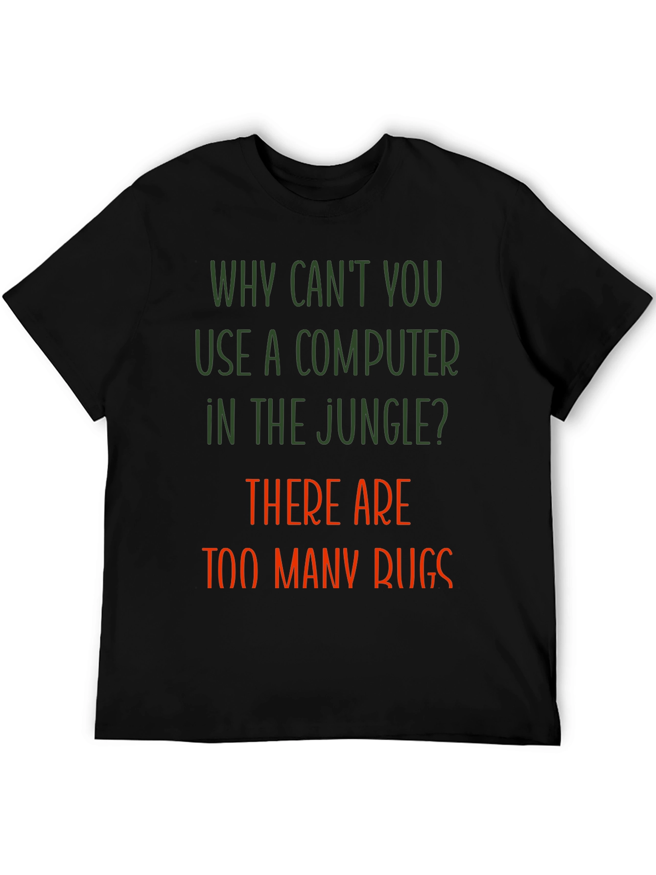 Funny Jungle Computer Bugs T-Shirt