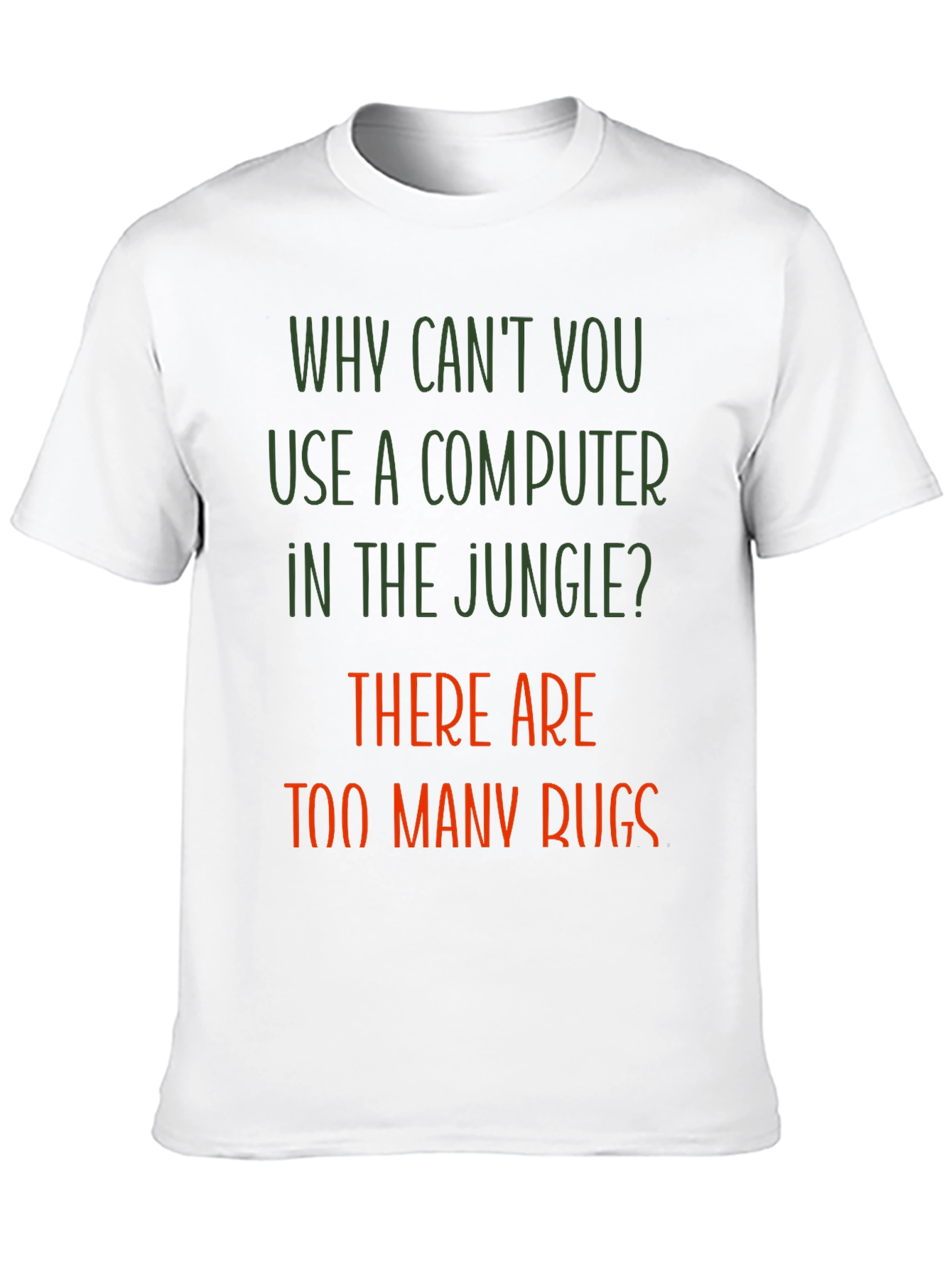 Funny Jungle Computer Bugs T-Shirt