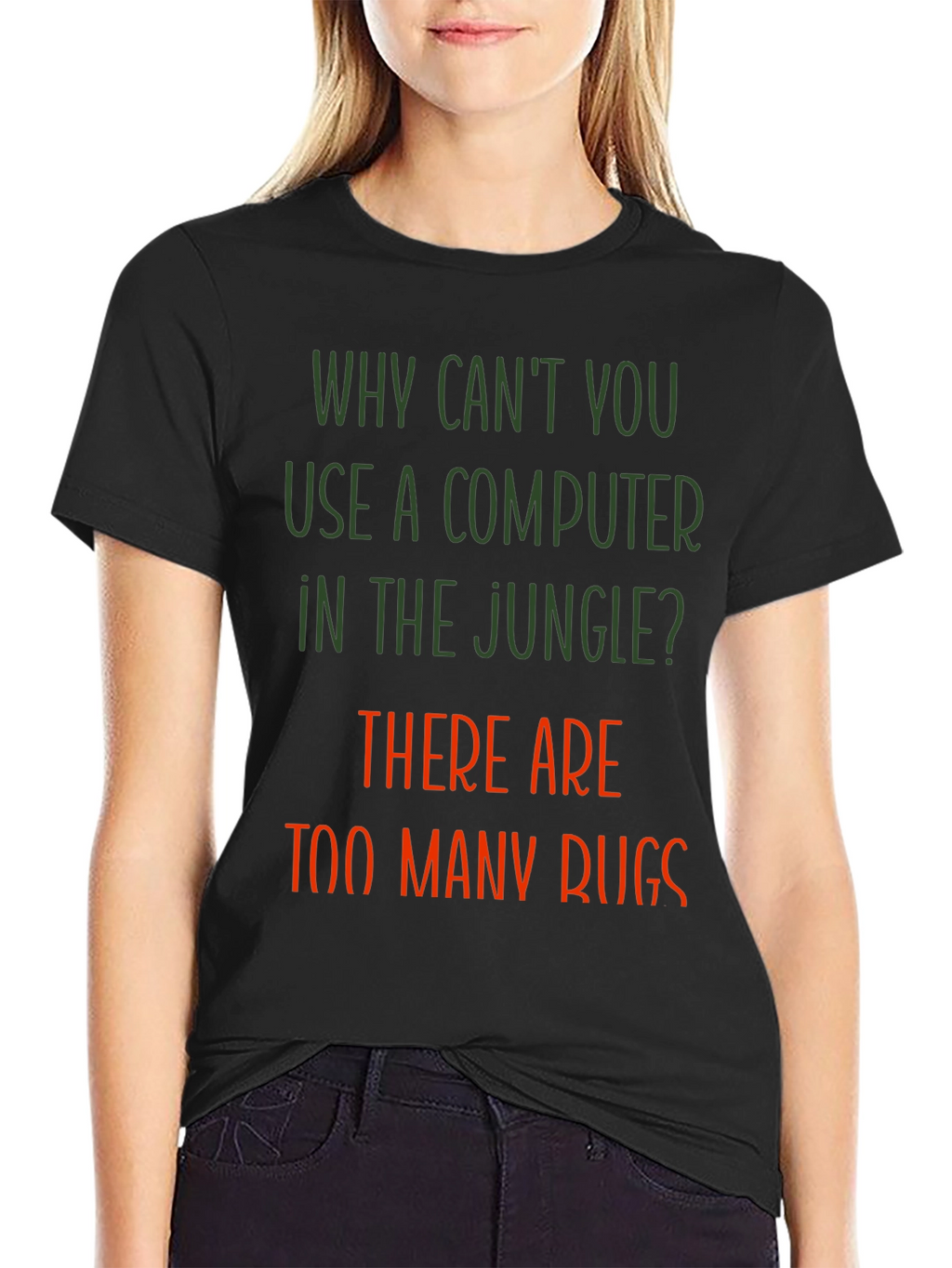 Funny Jungle Computer Bugs T-Shirt