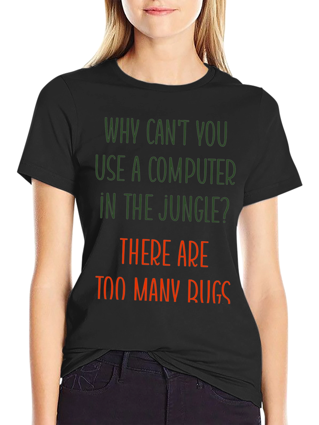 Funny Jungle Computer Bugs T-Shirt