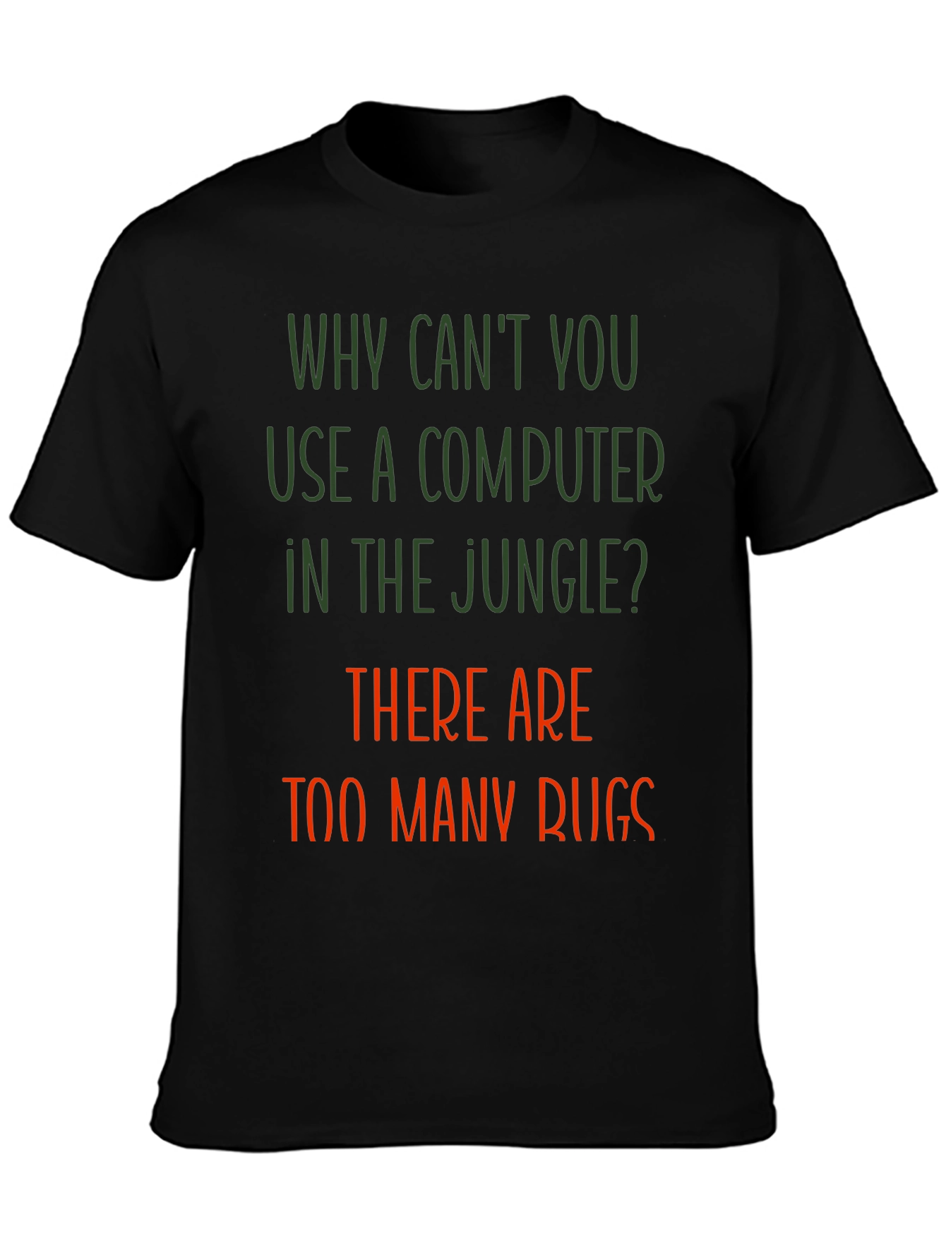 Funny Jungle Computer Bugs T-Shirt