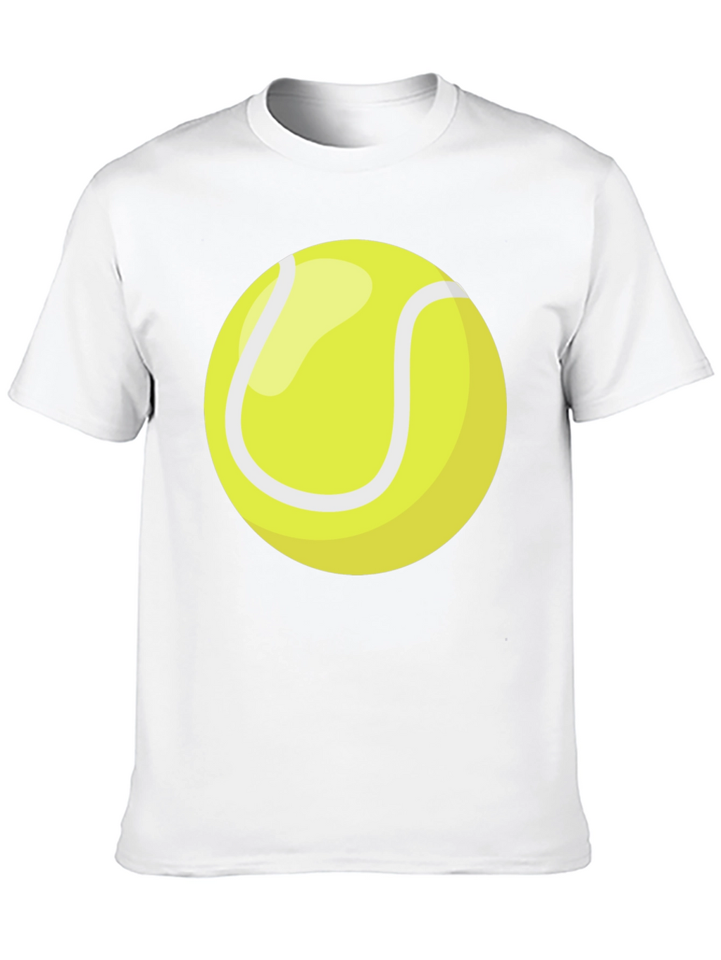 Tennis Ball Graphic T-Shirt - Black Cotton Tee