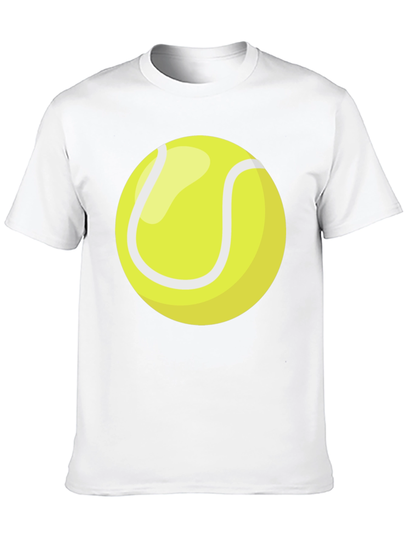 Tennis Ball Graphic T-Shirt - Black Cotton Tee
