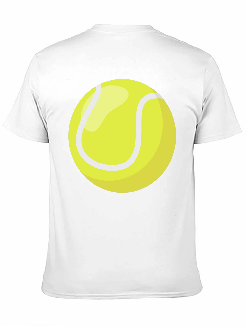 Tennis Ball Graphic T-Shirt - Black Cotton Tee