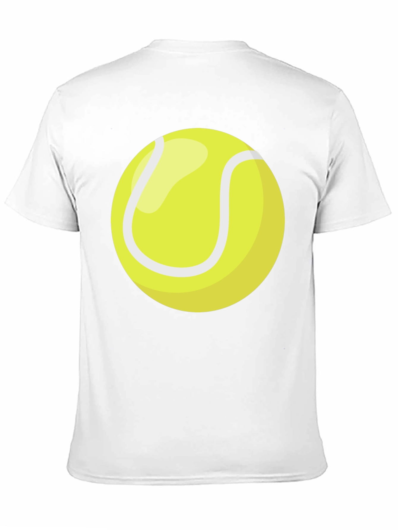 Tennis Ball Graphic T-Shirt - Black Cotton Tee