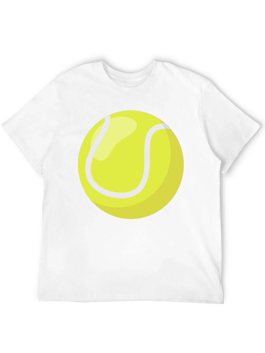 Tennis Ball Graphic T-Shirt - Black Cotton Tee