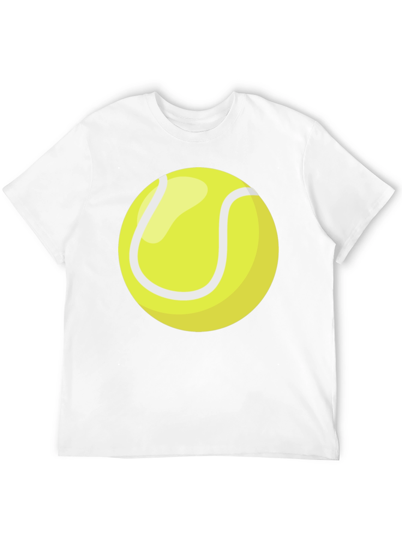 Tennis Ball Graphic T-Shirt - Black Cotton Tee