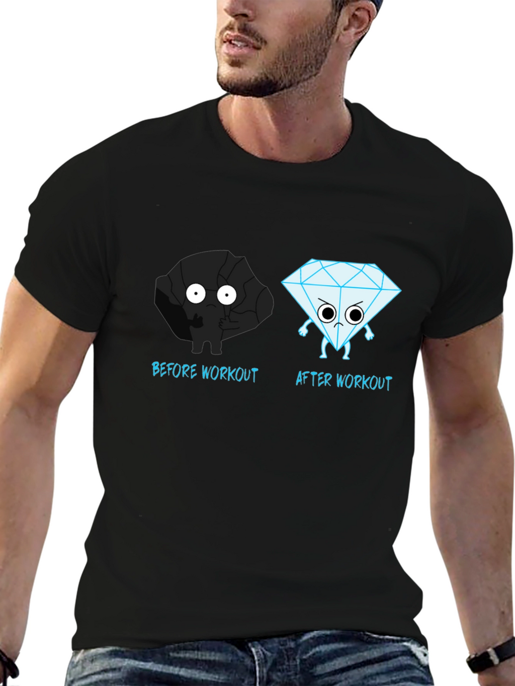 Workout Transformation Tee: Coal to Diamond