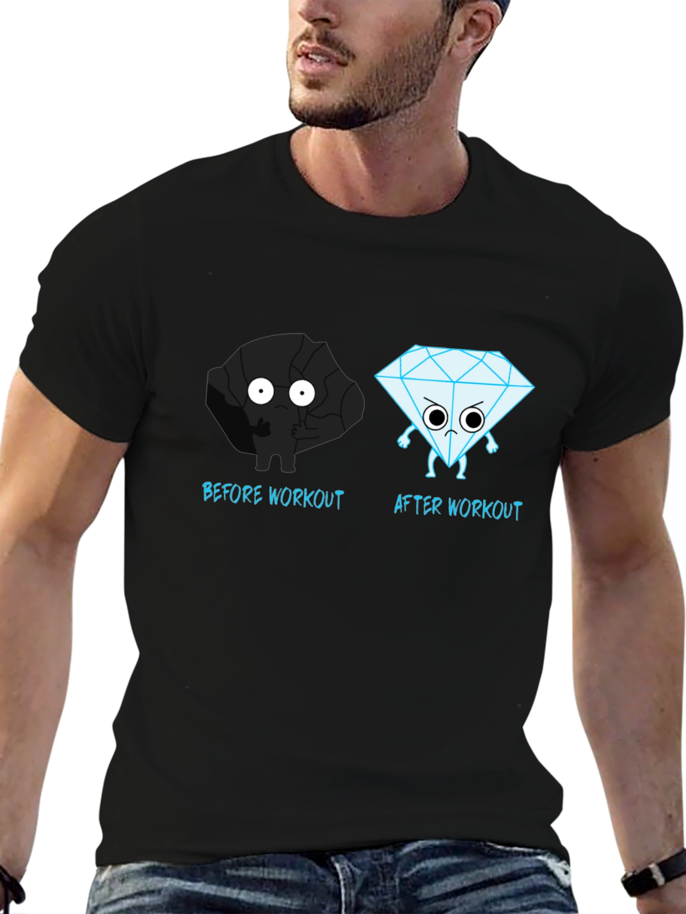 Workout Transformation Tee: Coal to Diamond