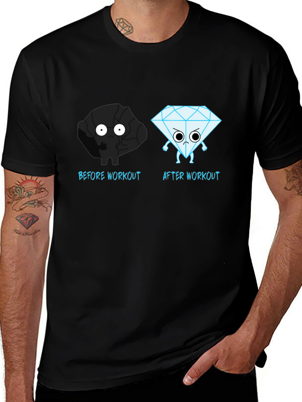 Workout Transformation Tee: Coal to Diamond