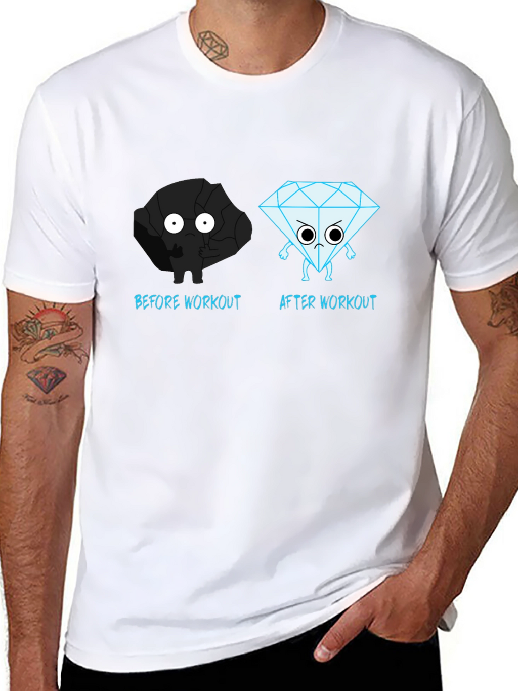 Workout Transformation Tee: Coal to Diamond