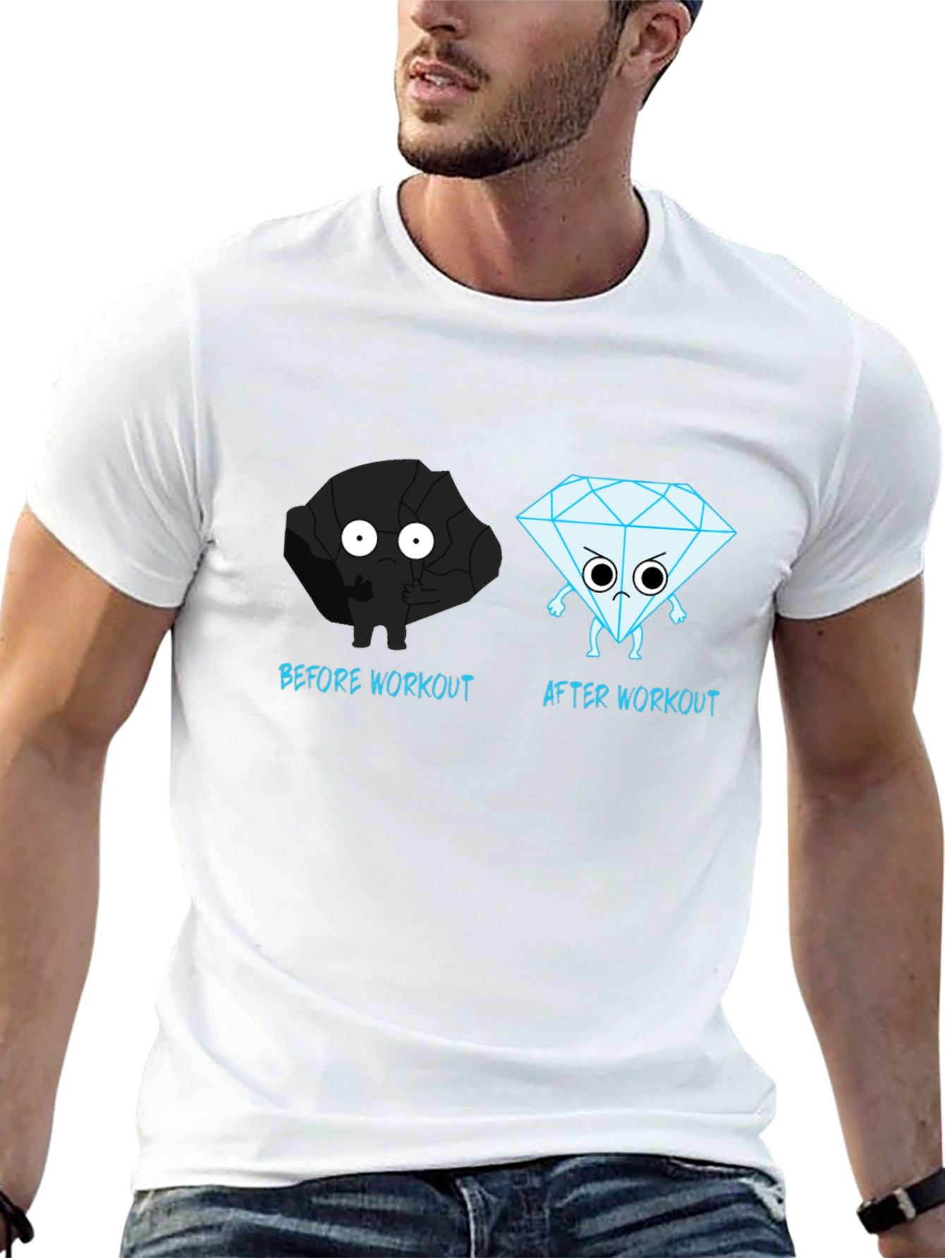 Workout Transformation Tee: Coal to Diamond