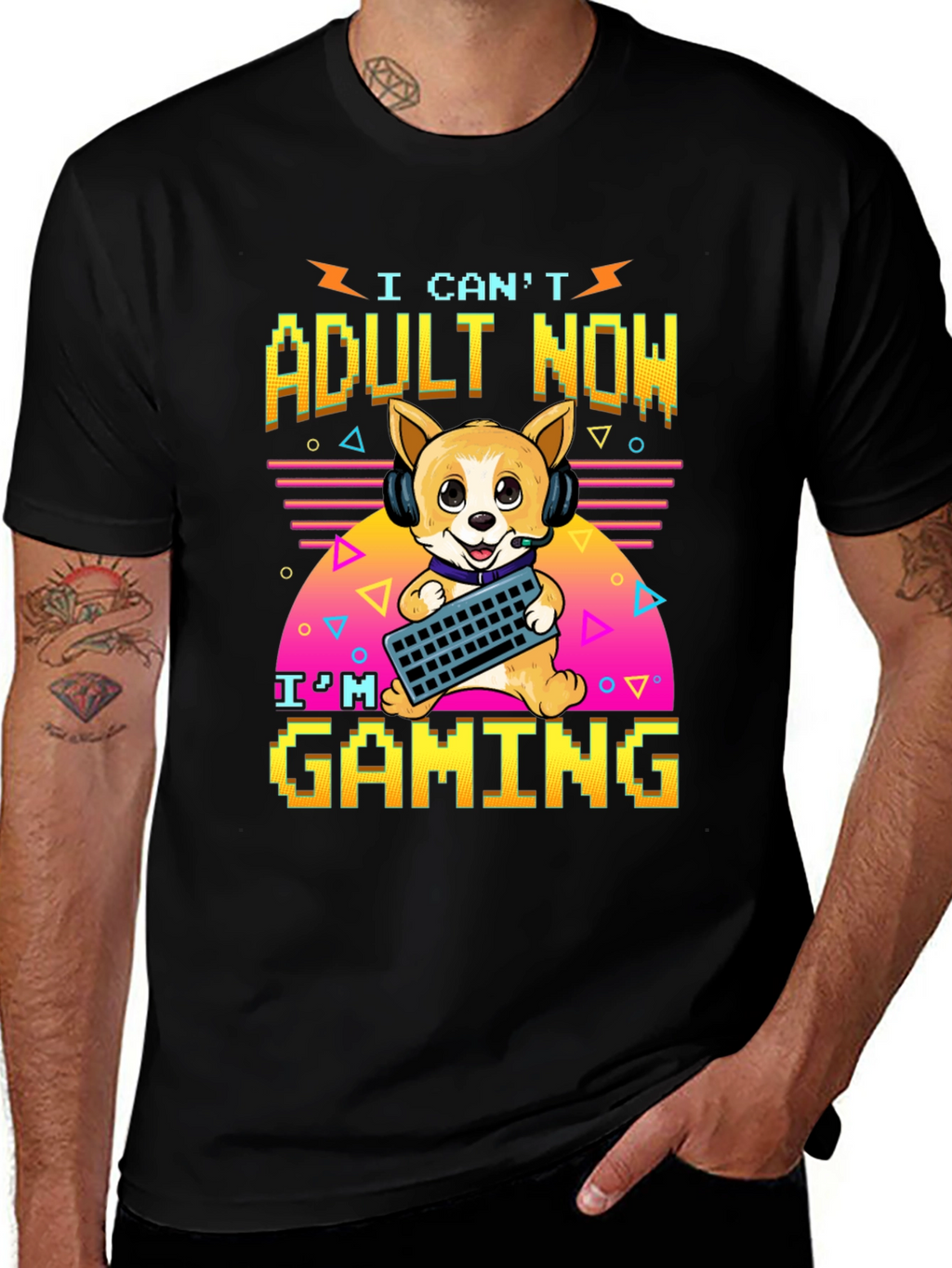 I Cant Adult Now Gaming T-Shirt