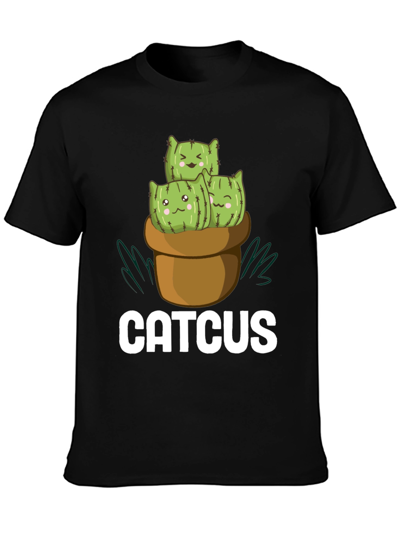 Catcus T-Shirt - Cute Cactus Cat Graphic Tee