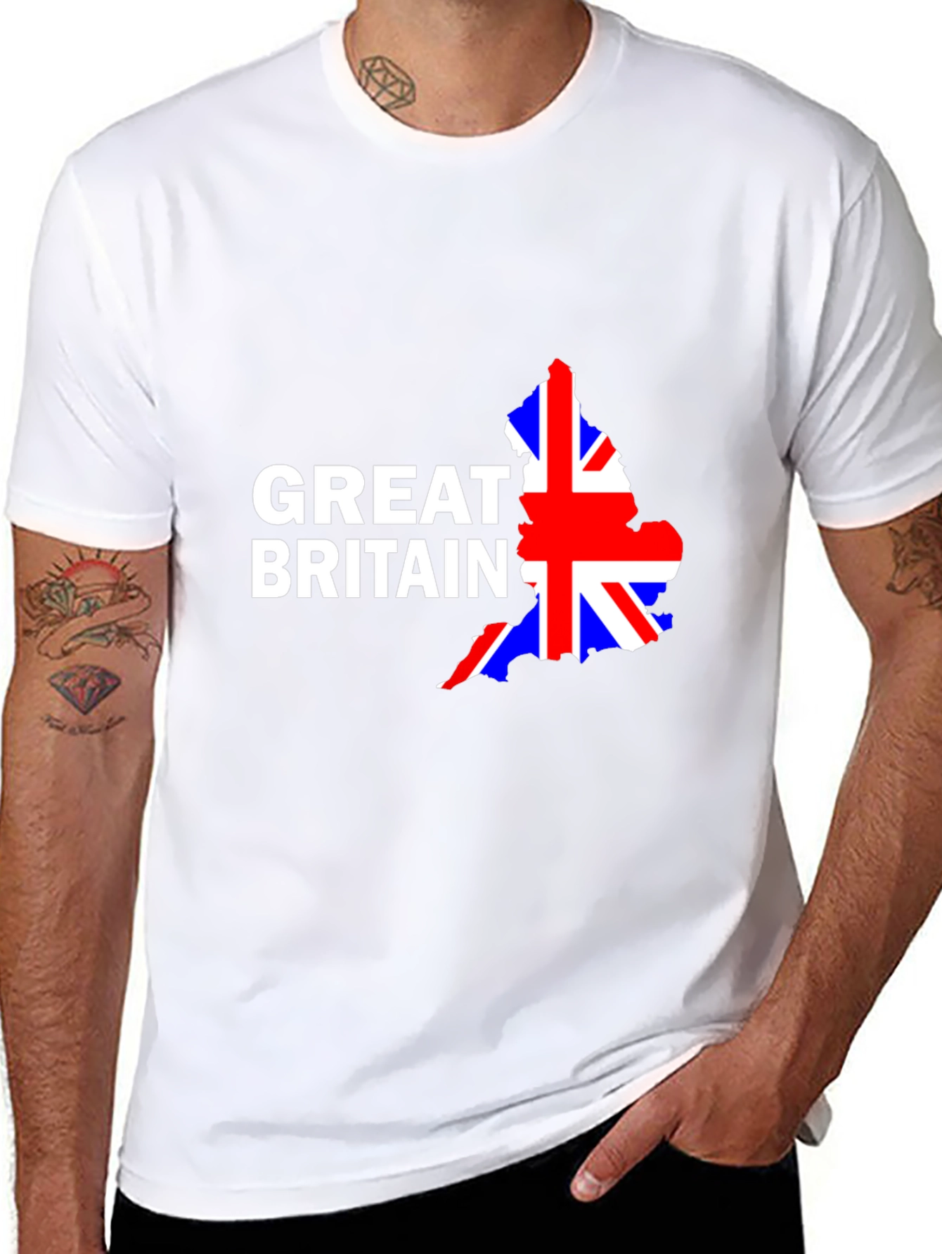 Great Britain Flag Graphic T-Shirt