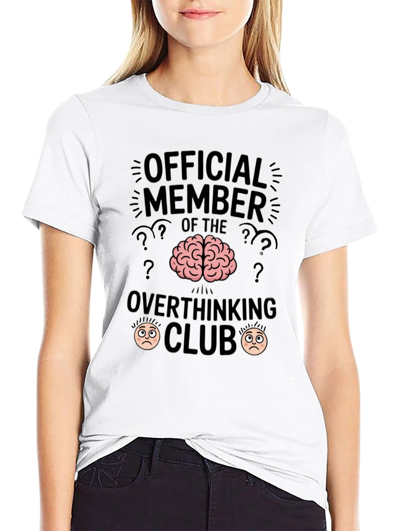 Official Member Overthinking Club Funny T-Shirt