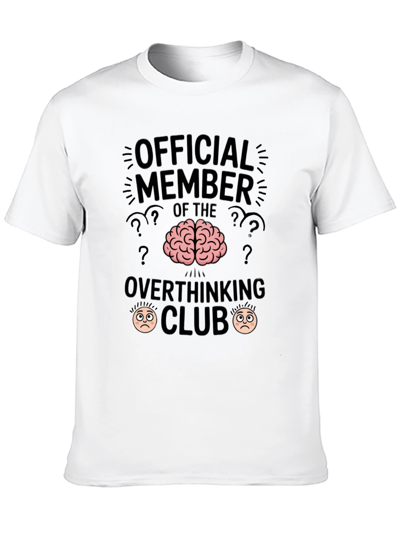 Official Member Overthinking Club Funny T-Shirt