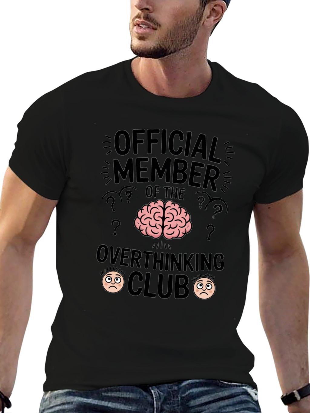 Official Member Overthinking Club Funny T-Shirt