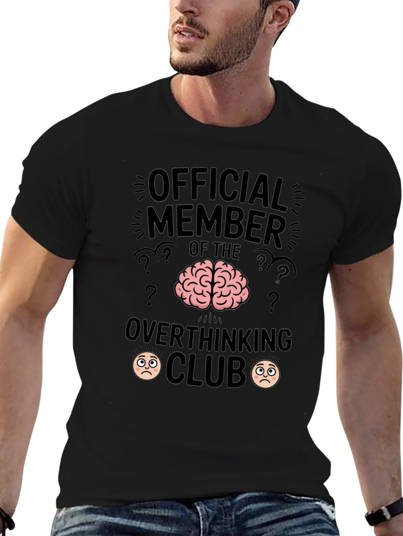 Official Member Overthinking Club Funny T-Shirt