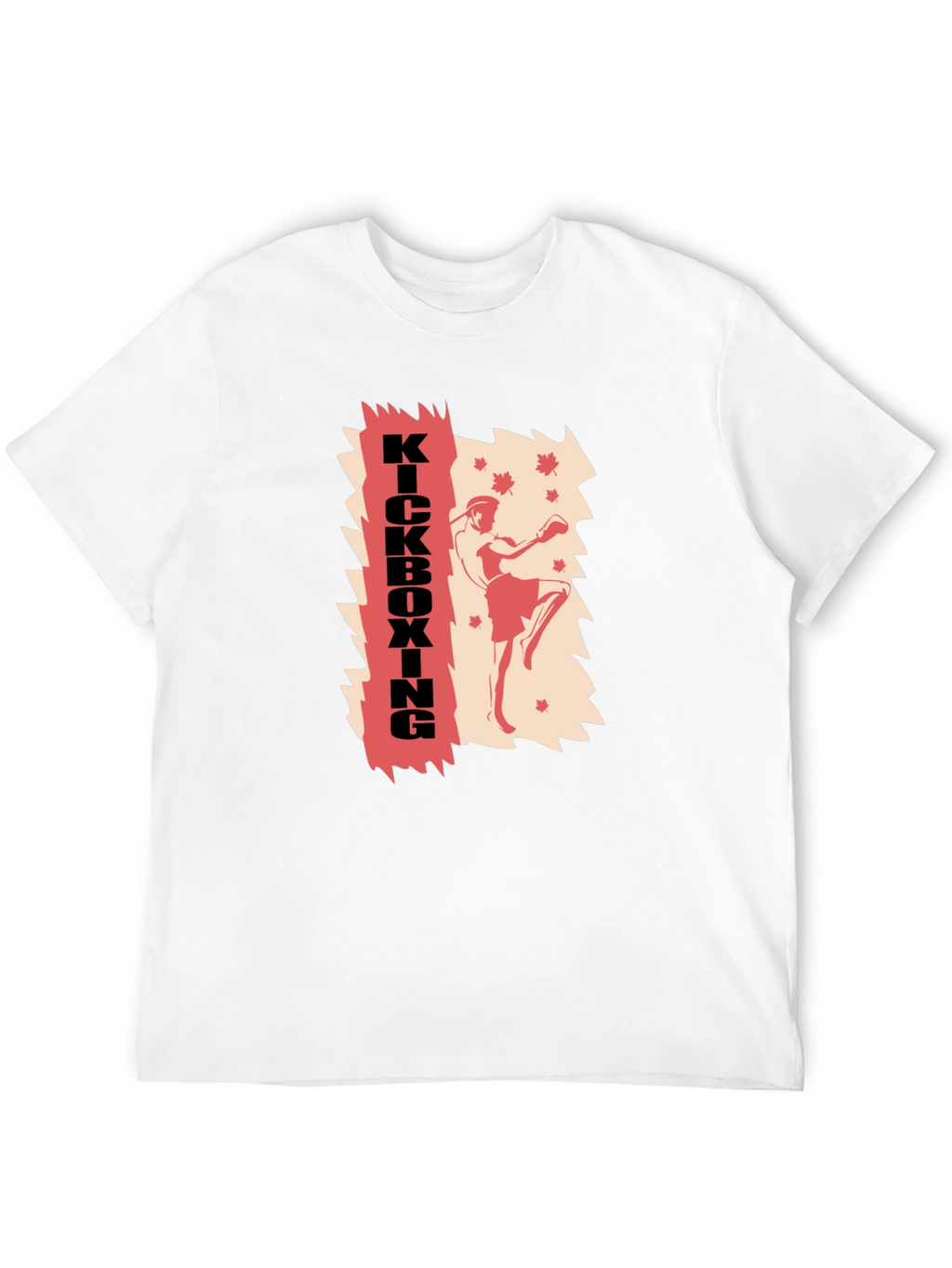 Kickboxing Graphic Print T-Shirt - Martial Arts Style