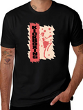 Kickboxing Graphic Print T-Shirt - Martial Arts Style
