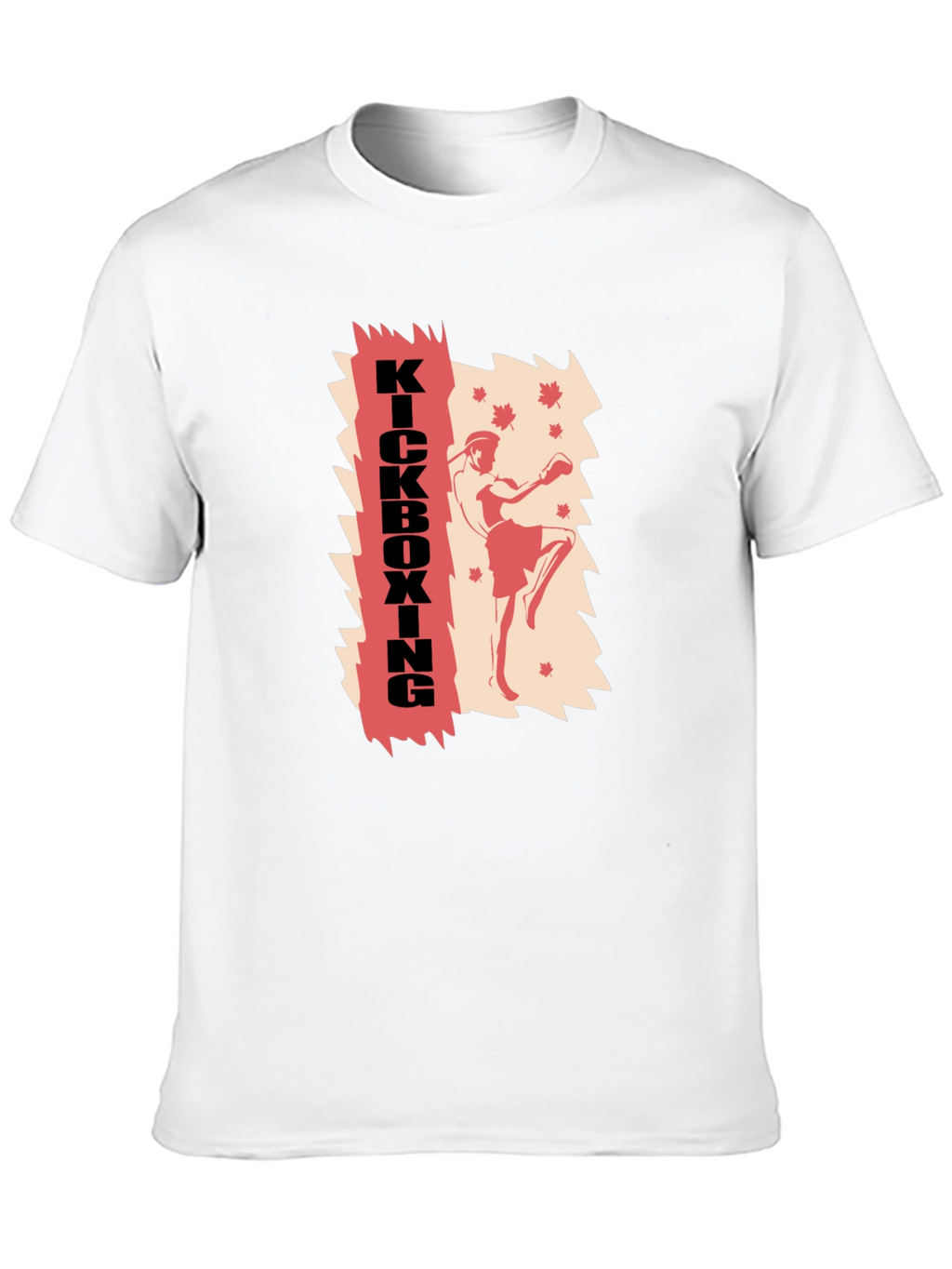 Kickboxing Graphic Print T-Shirt - Martial Arts Style