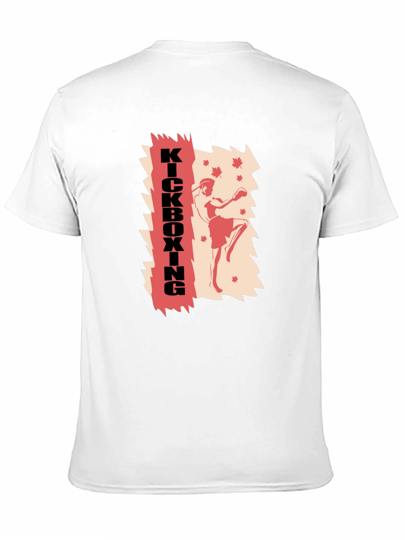 Kickboxing Graphic Print T-Shirt - Martial Arts Style