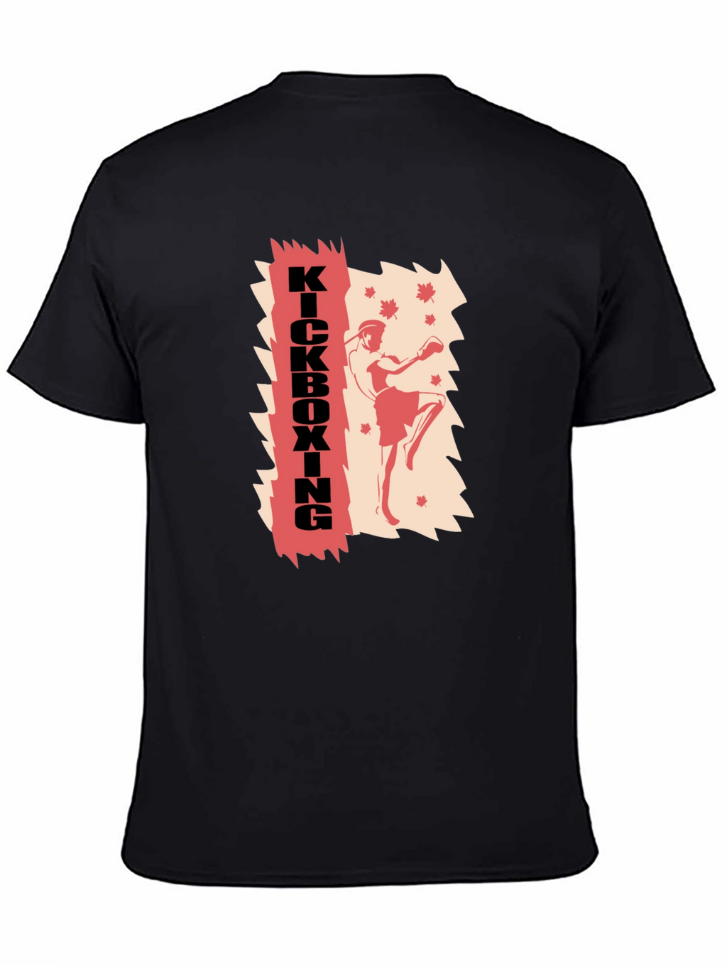 Kickboxing Graphic Print T-Shirt - Martial Arts Style