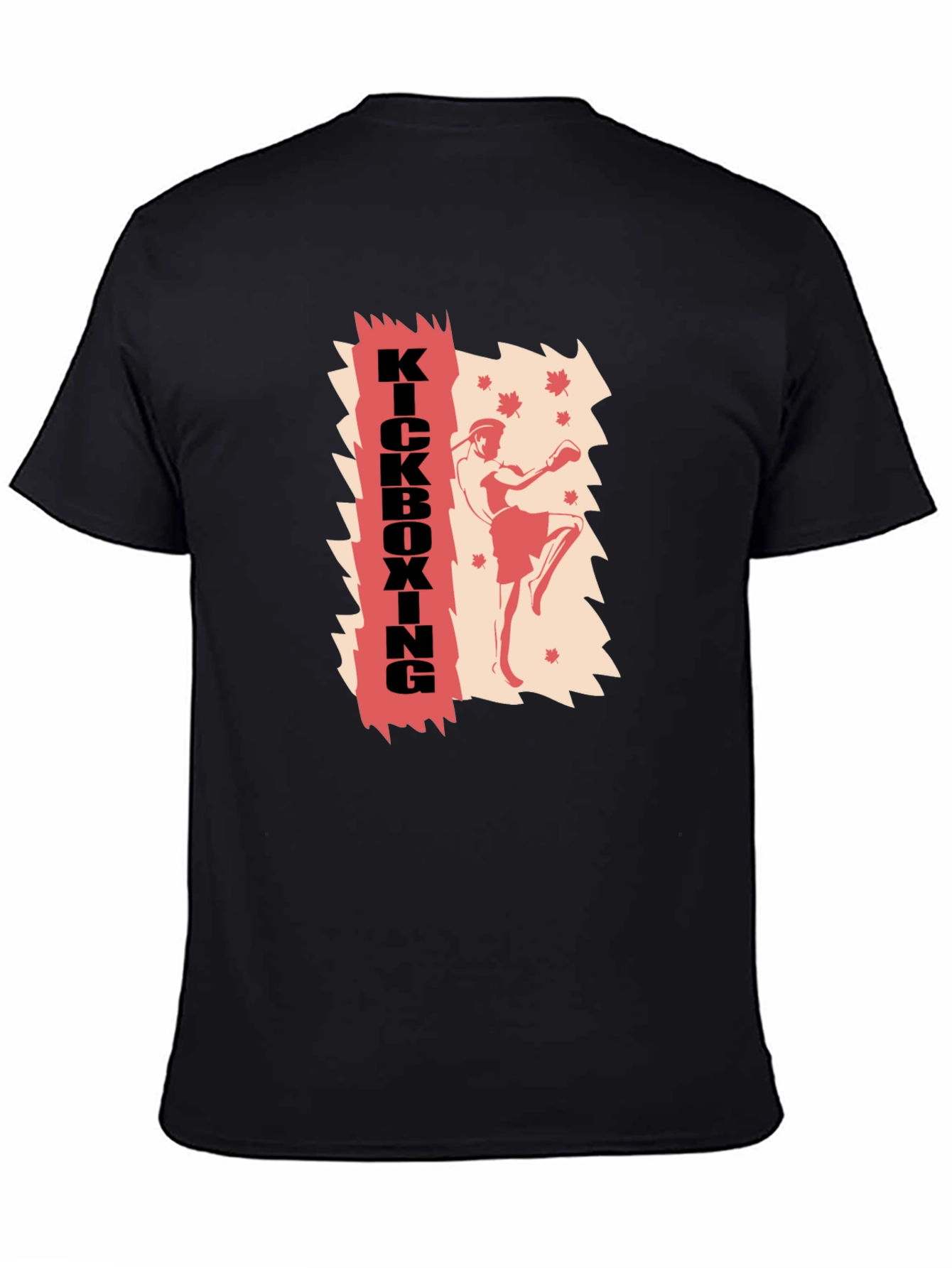 Kickboxing Graphic Print T-Shirt - Martial Arts Style