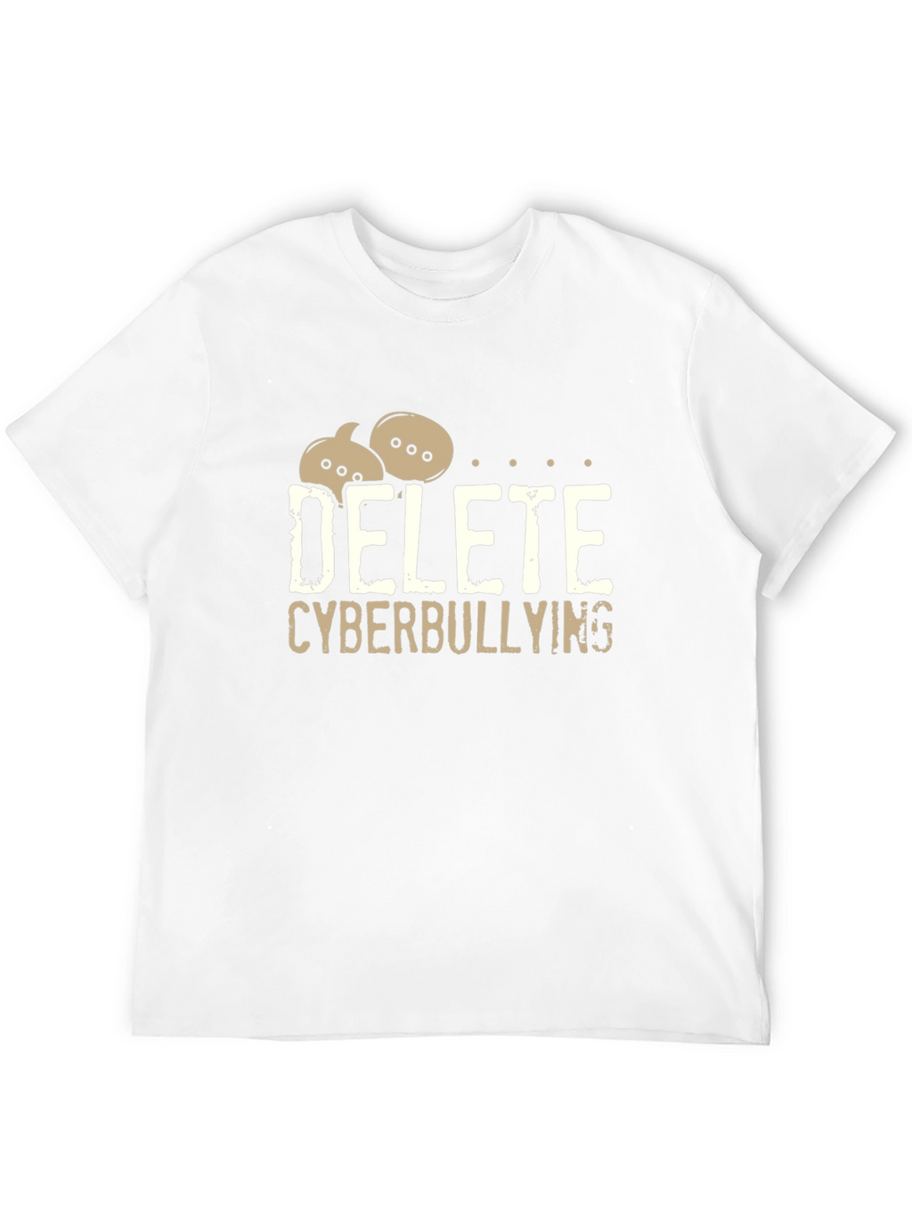 Delete Cyberbullying Black T-Shirt - Anti-Bullying Tee