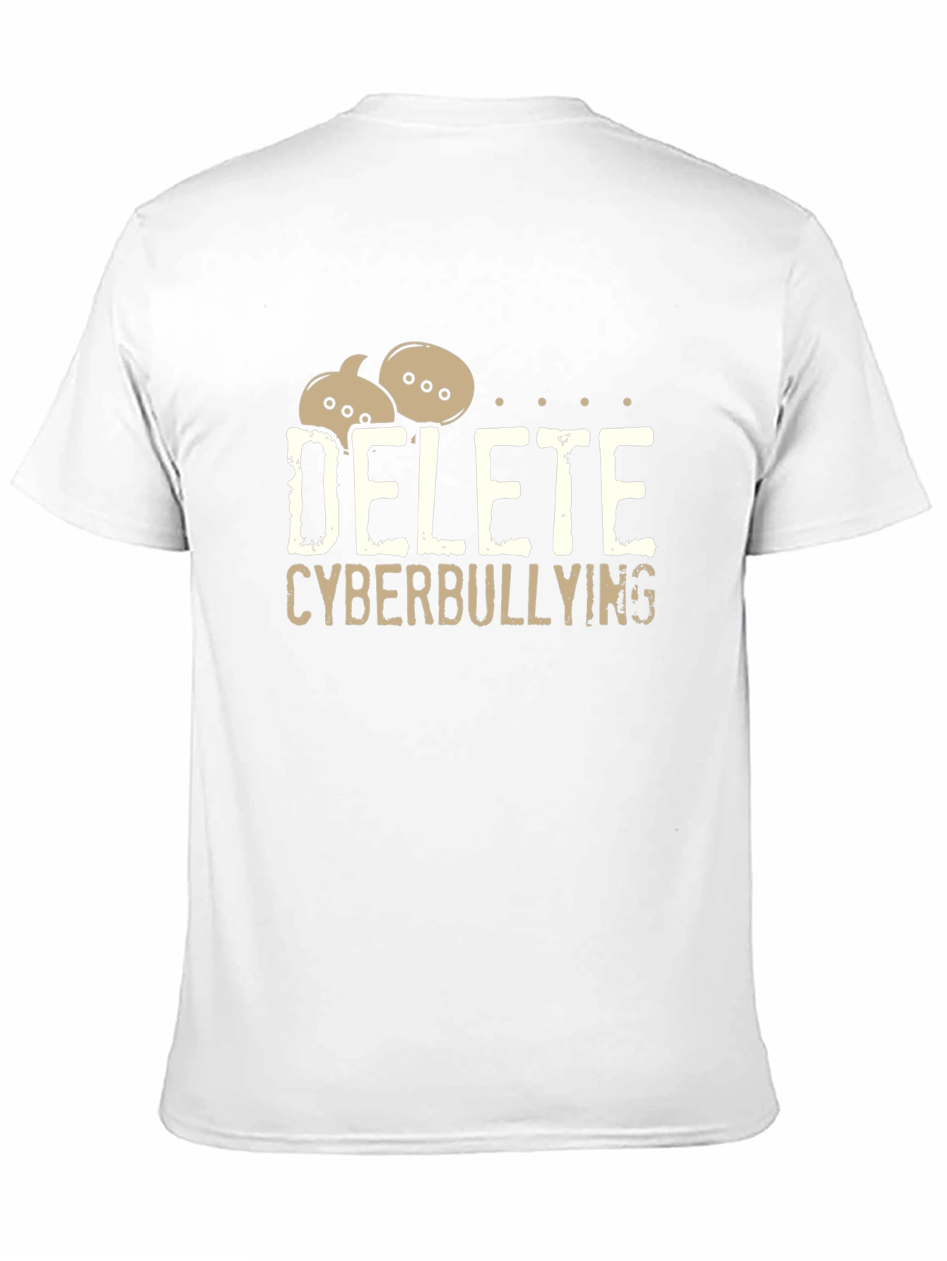 Delete Cyberbullying Black T-Shirt - Anti-Bullying Tee