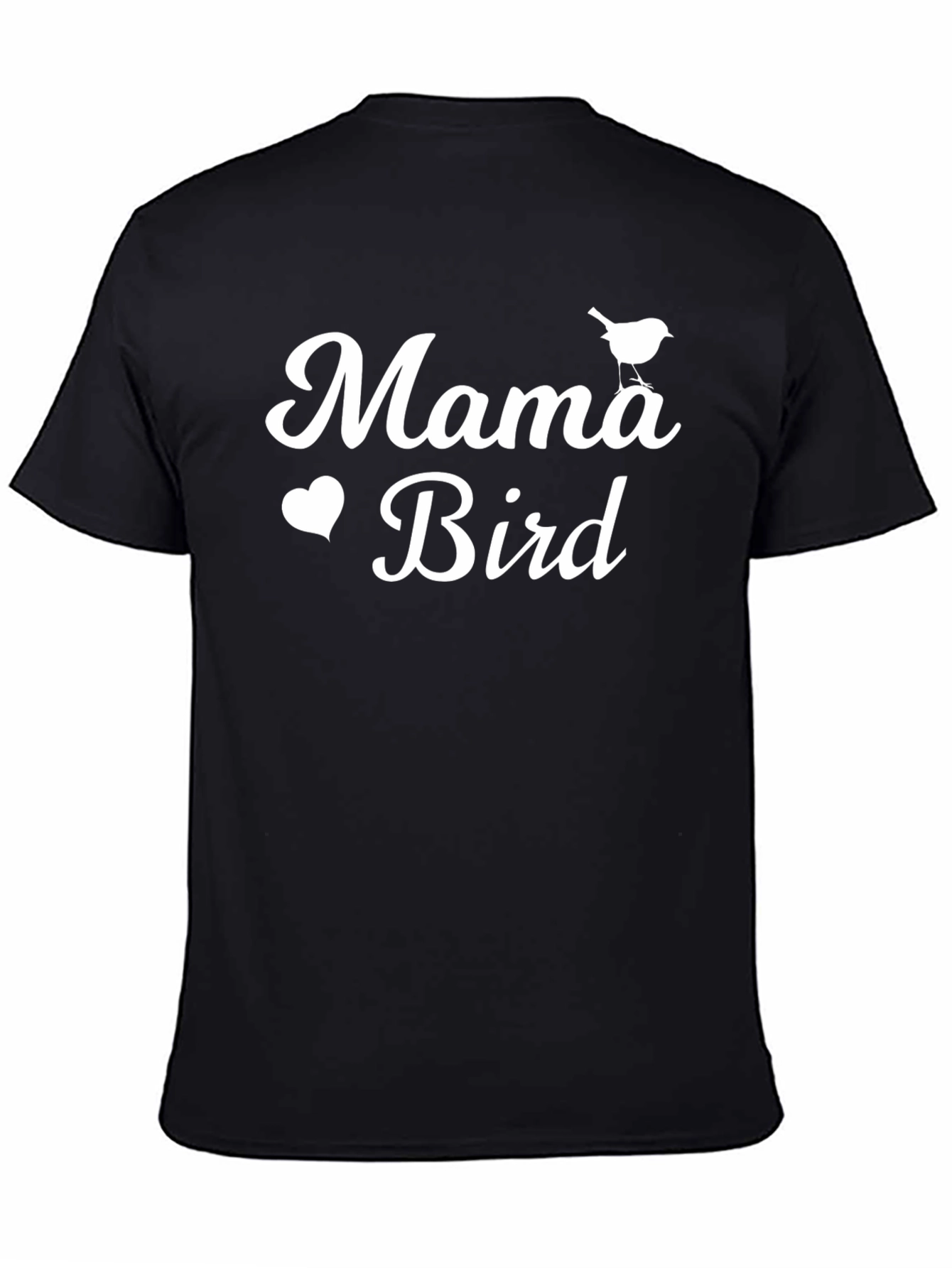 Mama Bird Graphic Tee - Black