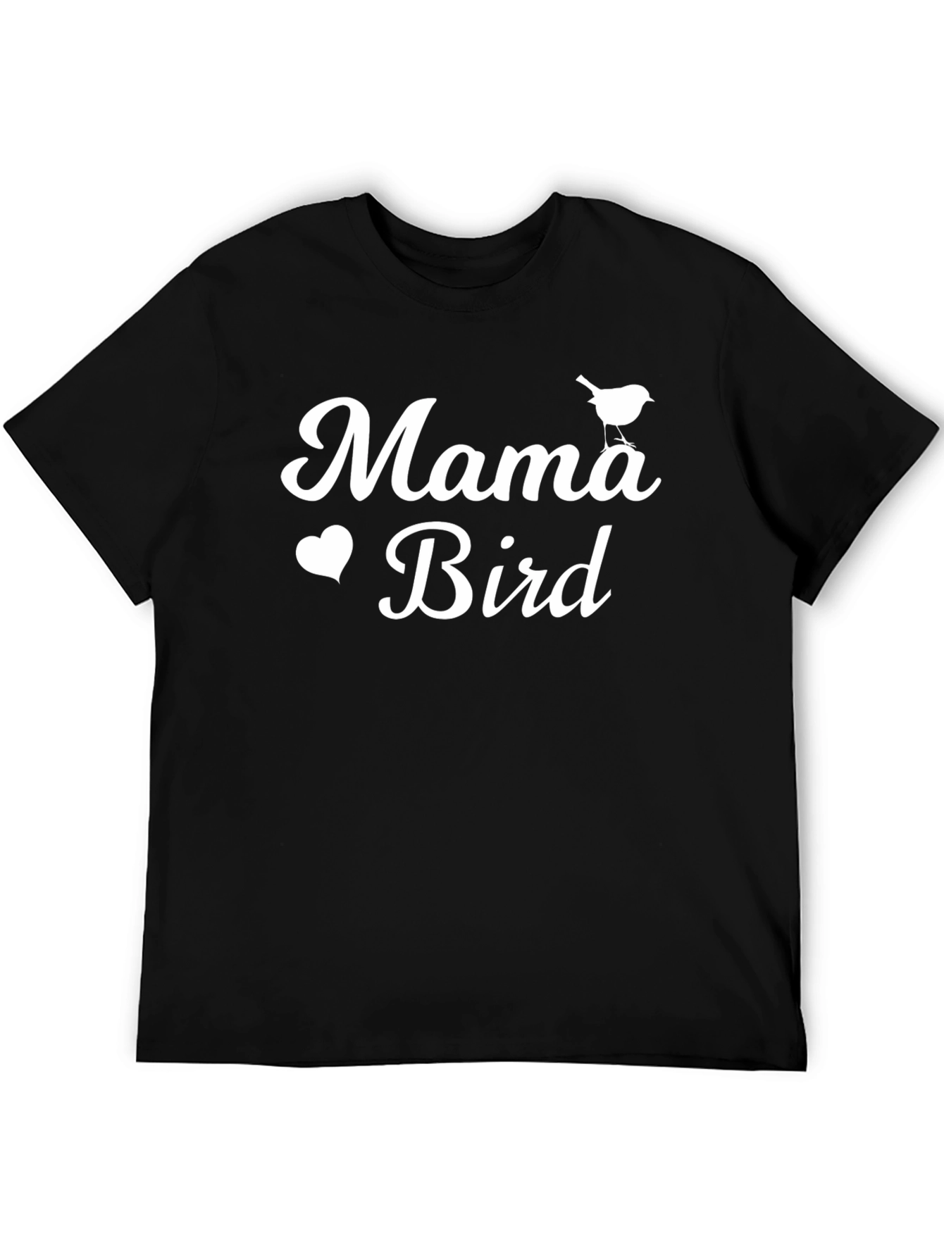 Mama Bird Graphic Tee - Black