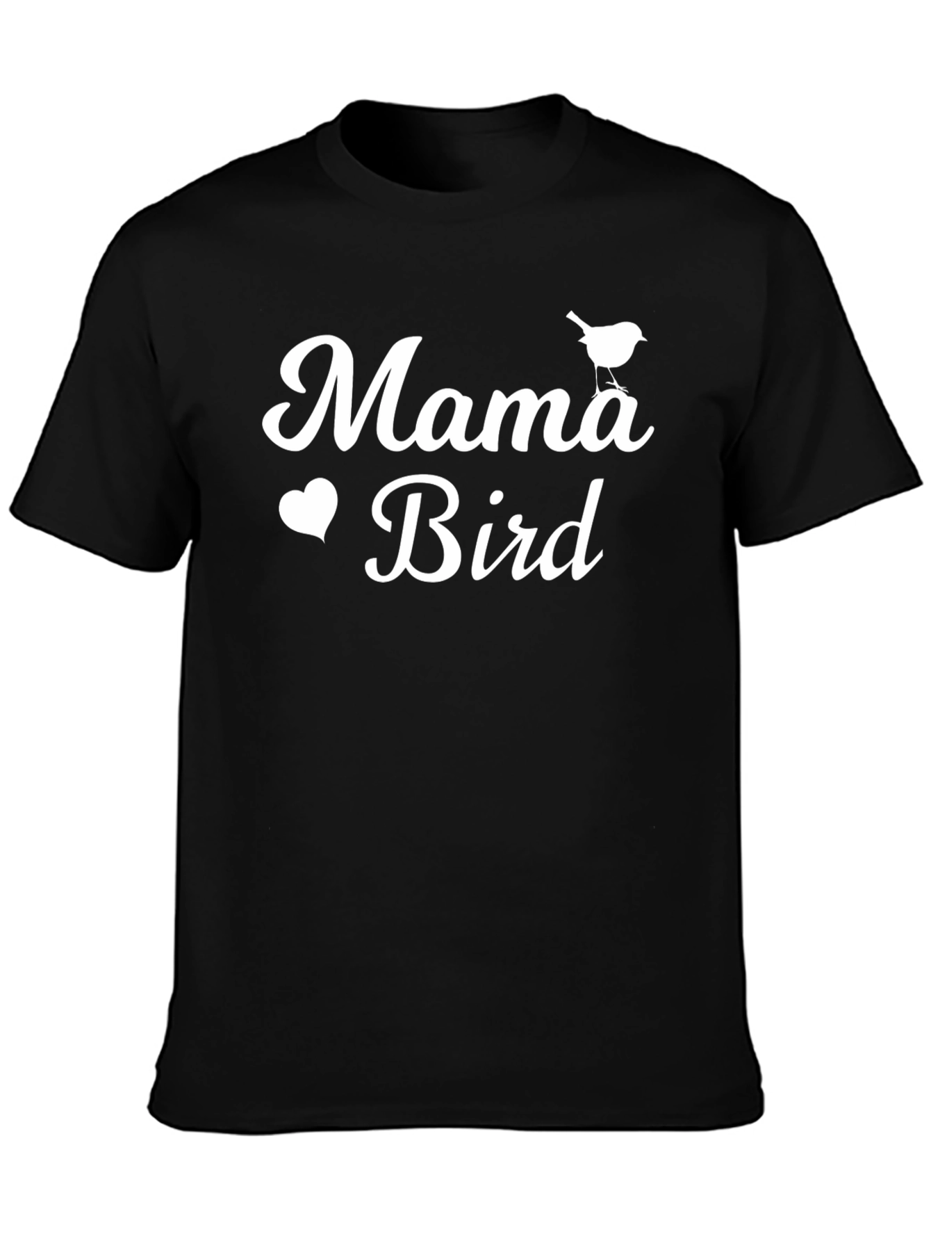 Mama Bird Graphic Tee - Black