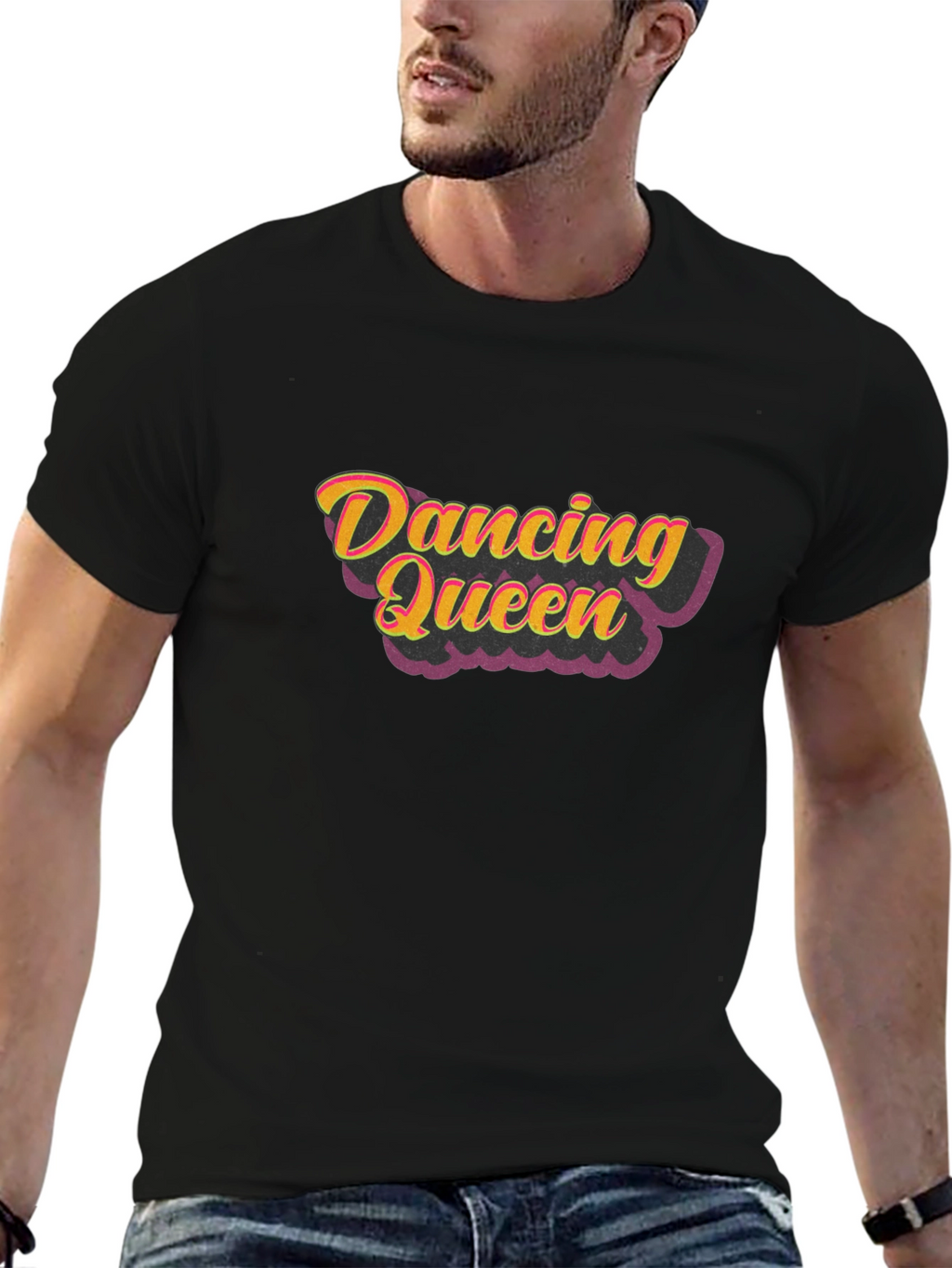 Dancing Queen Black Graphic T-Shirt