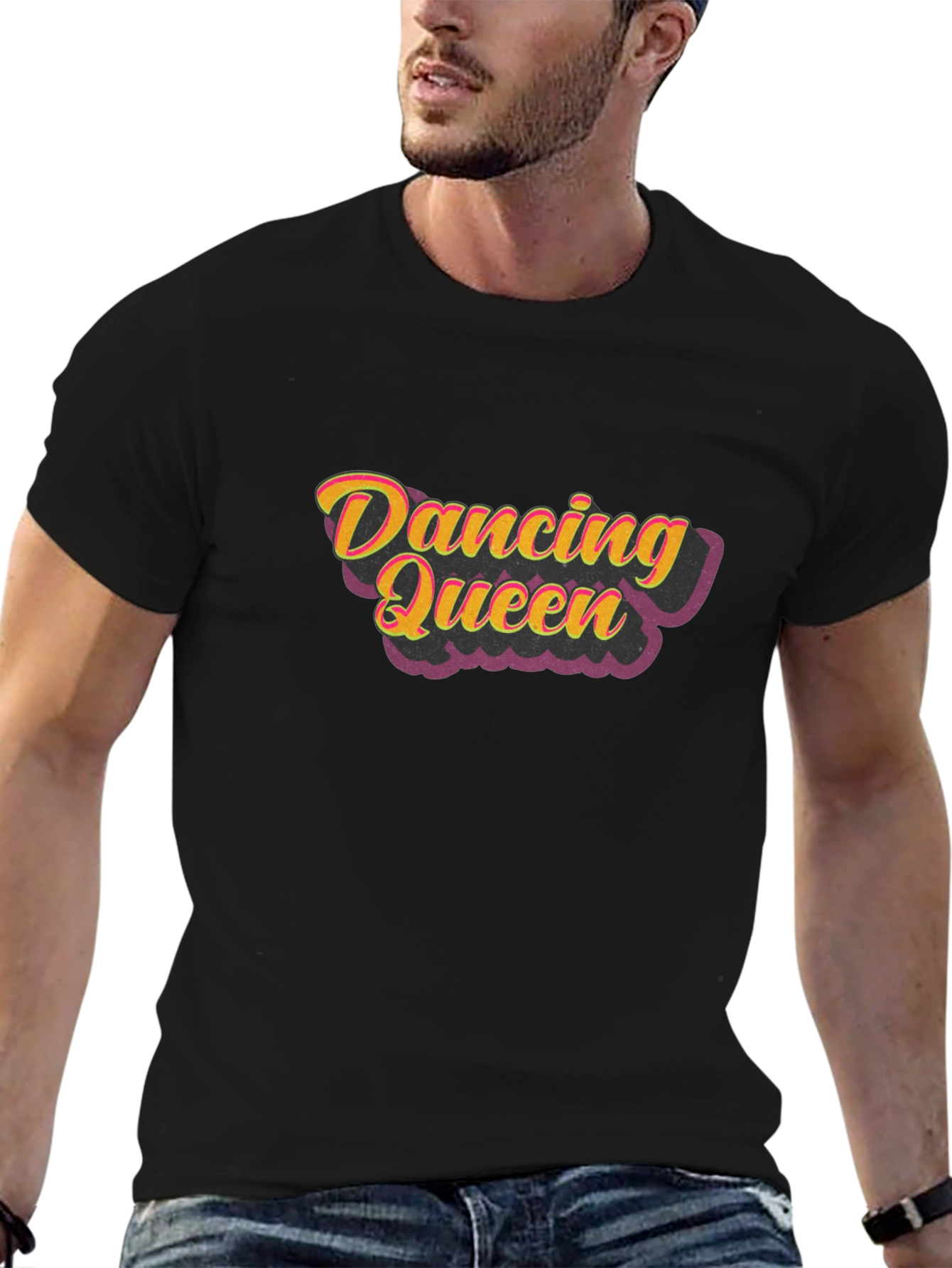 Dancing Queen Black Graphic T-Shirt