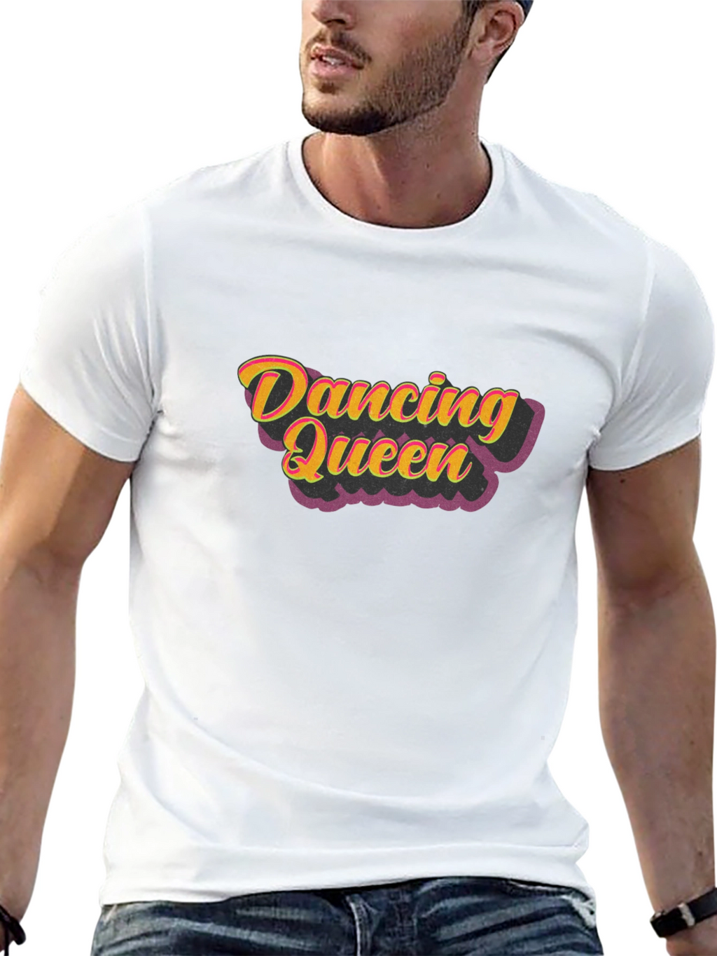 Dancing Queen Black Graphic T-Shirt