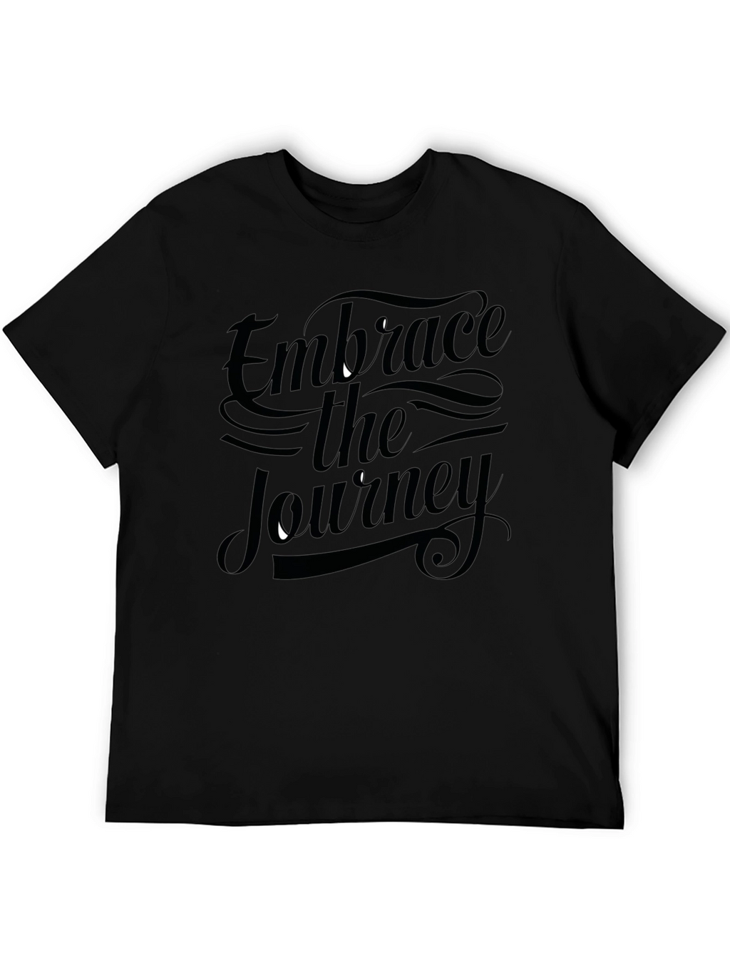 Embrace the Journey Black Graphic Tee