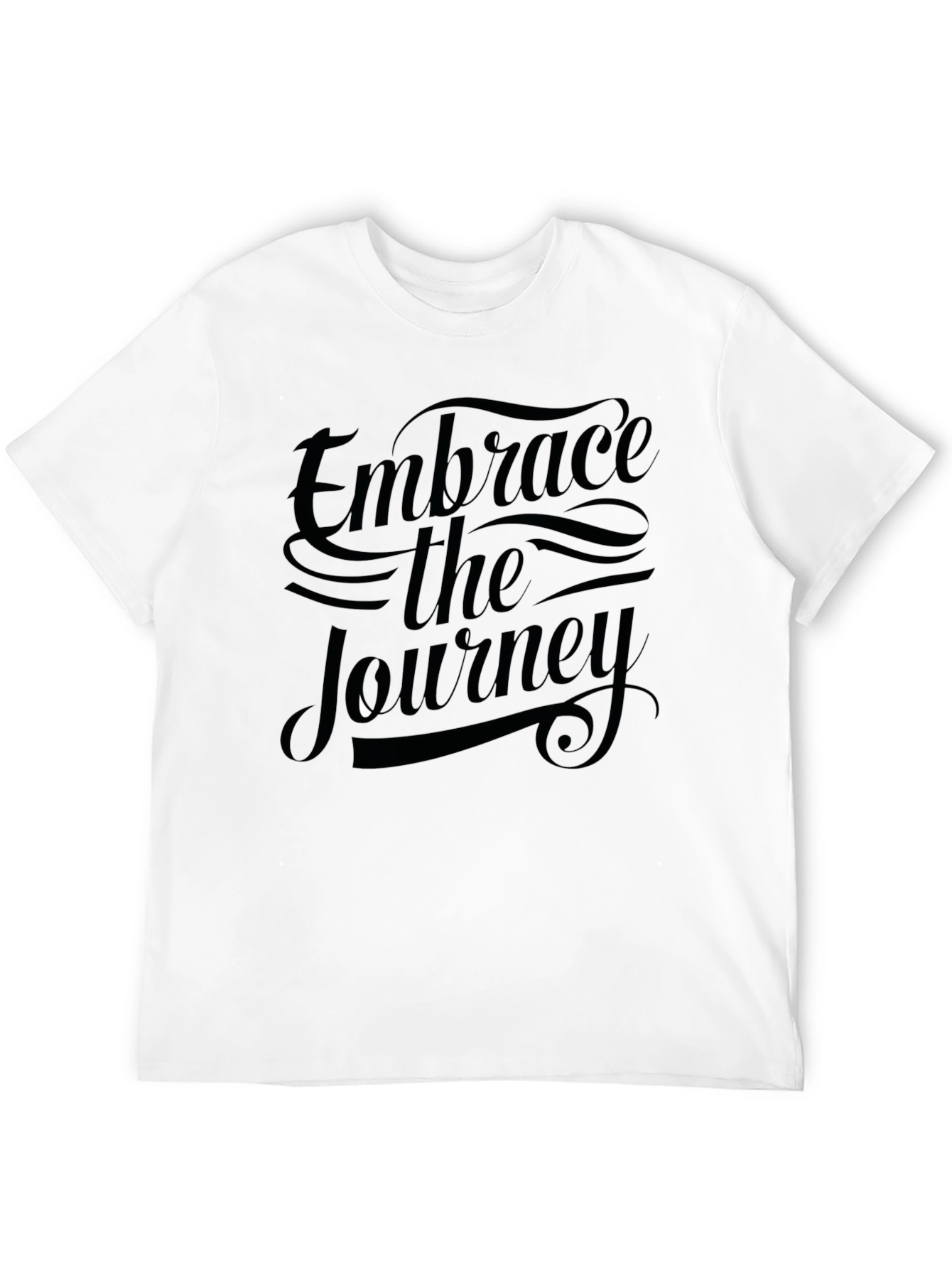 Embrace the Journey Black Graphic Tee