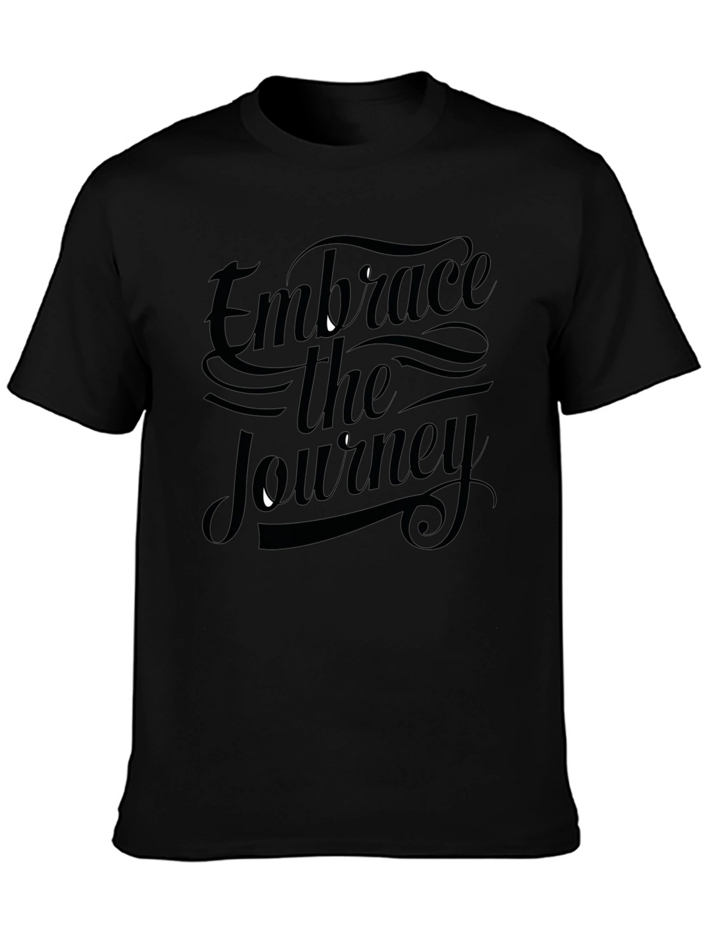 Embrace the Journey Black Graphic Tee