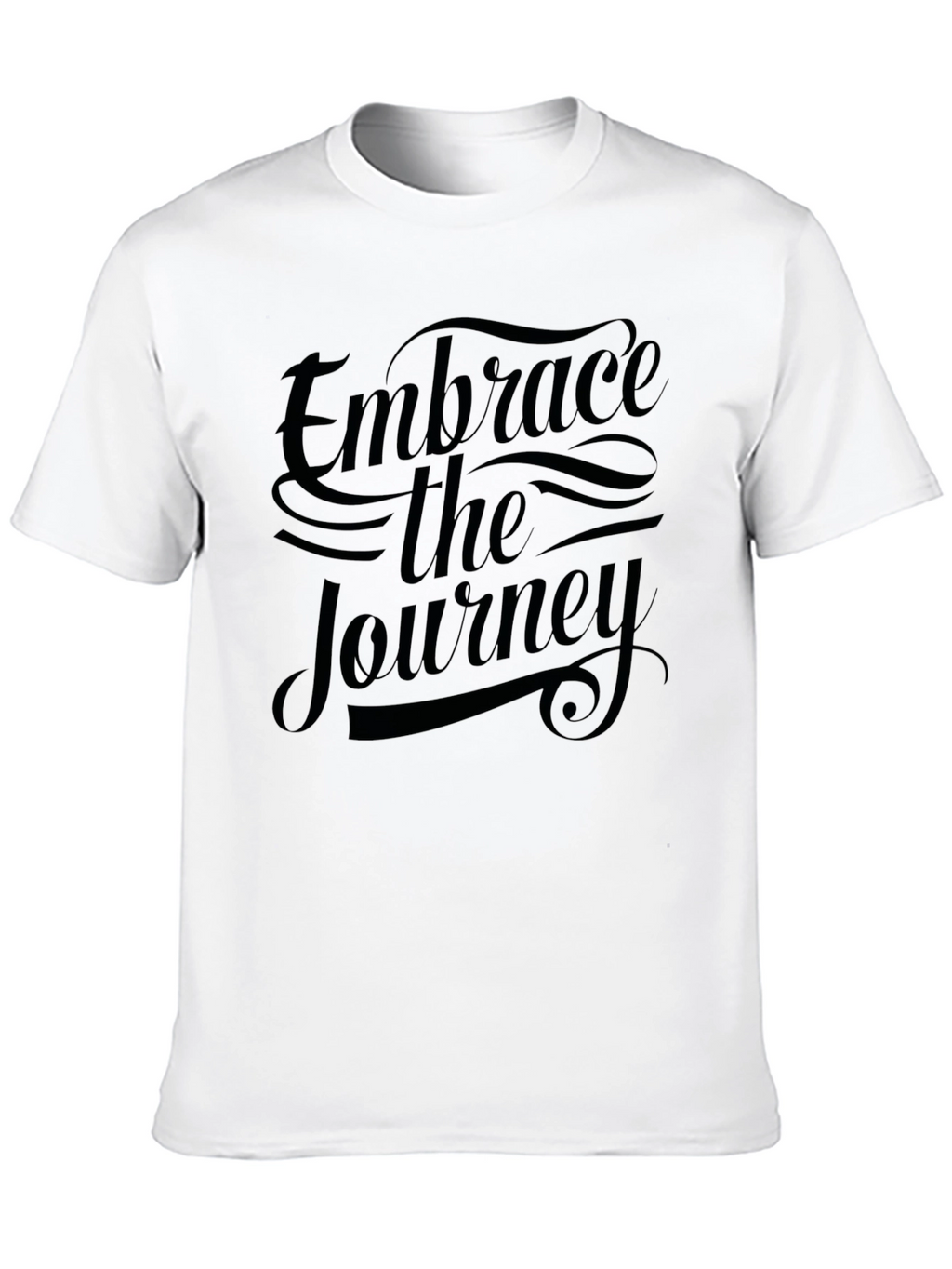 Embrace the Journey Black Graphic Tee