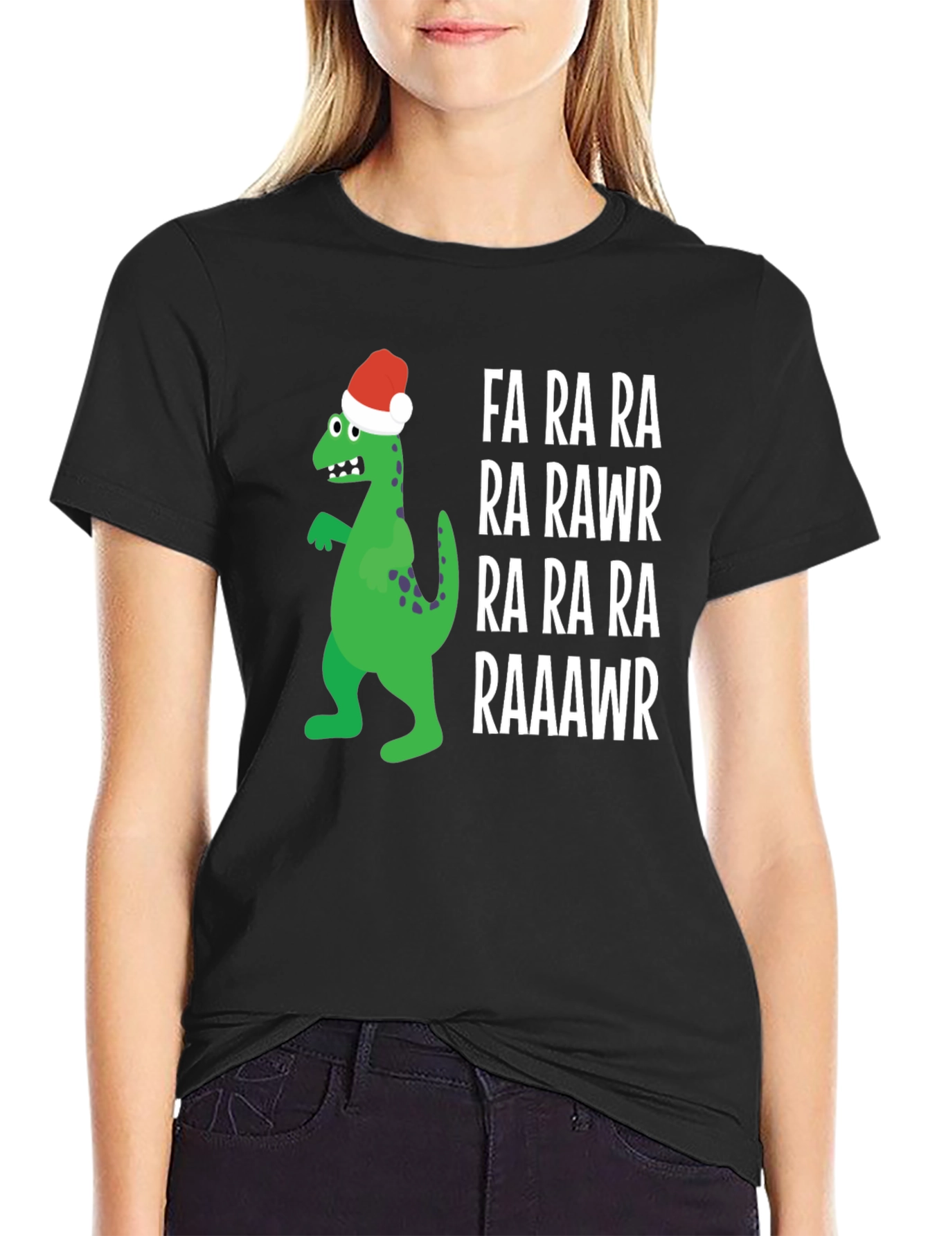Dino-Rawr Christmas T-Shirt