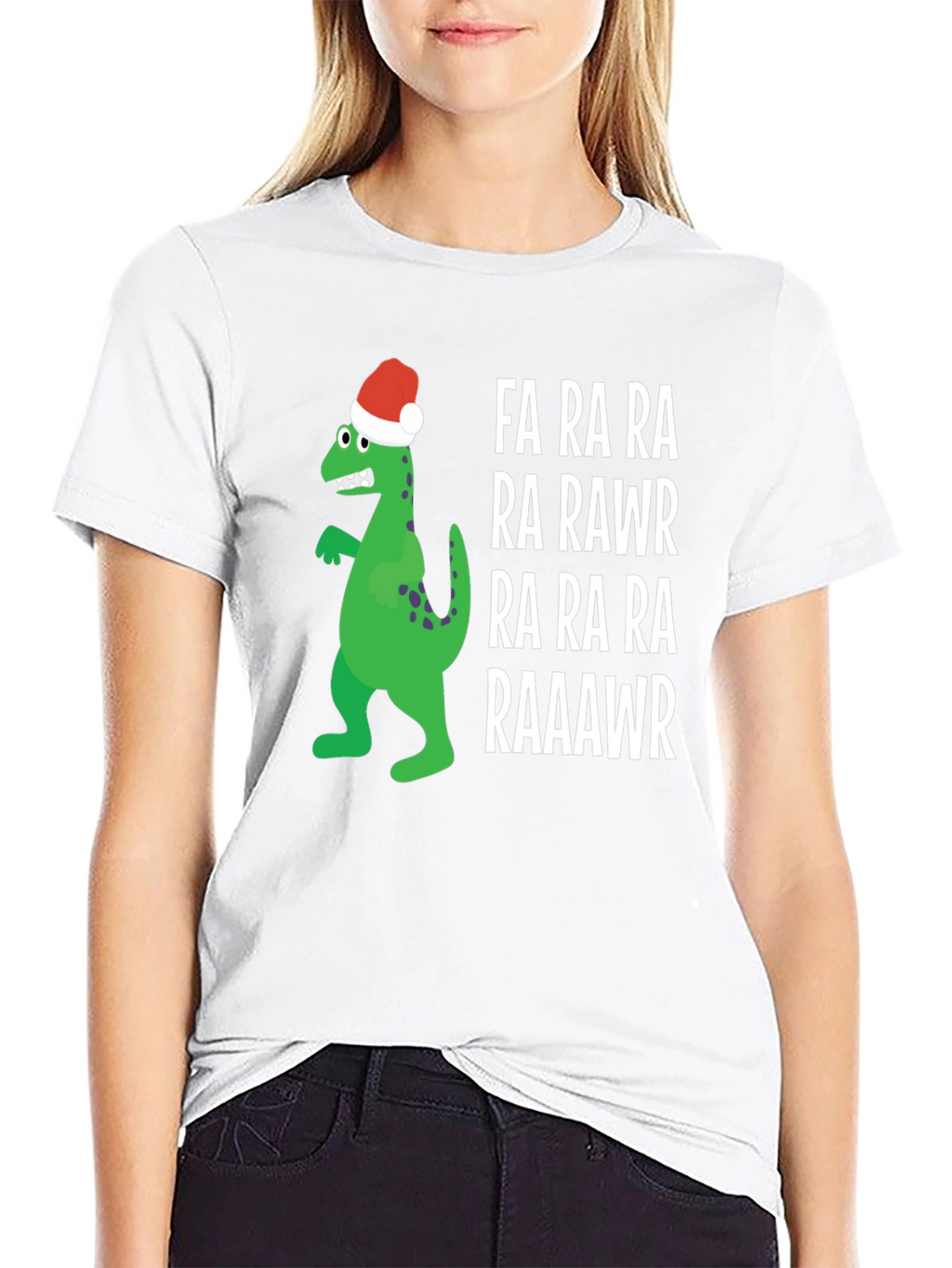 Dino-Rawr Christmas T-Shirt