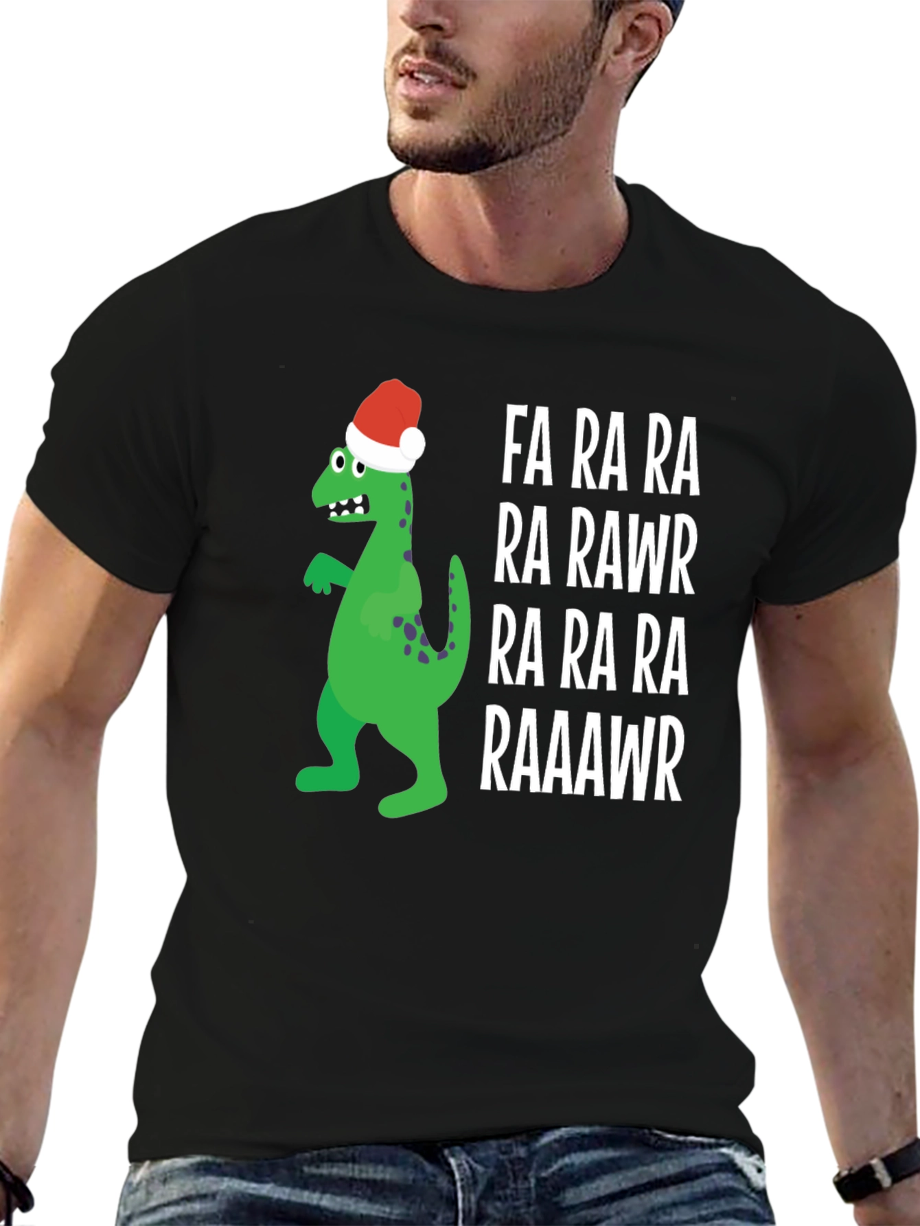 Dino-Rawr Christmas T-Shirt