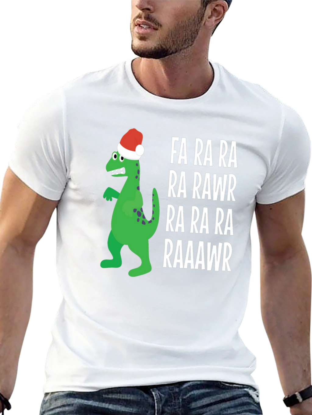 Dino-Rawr Christmas T-Shirt
