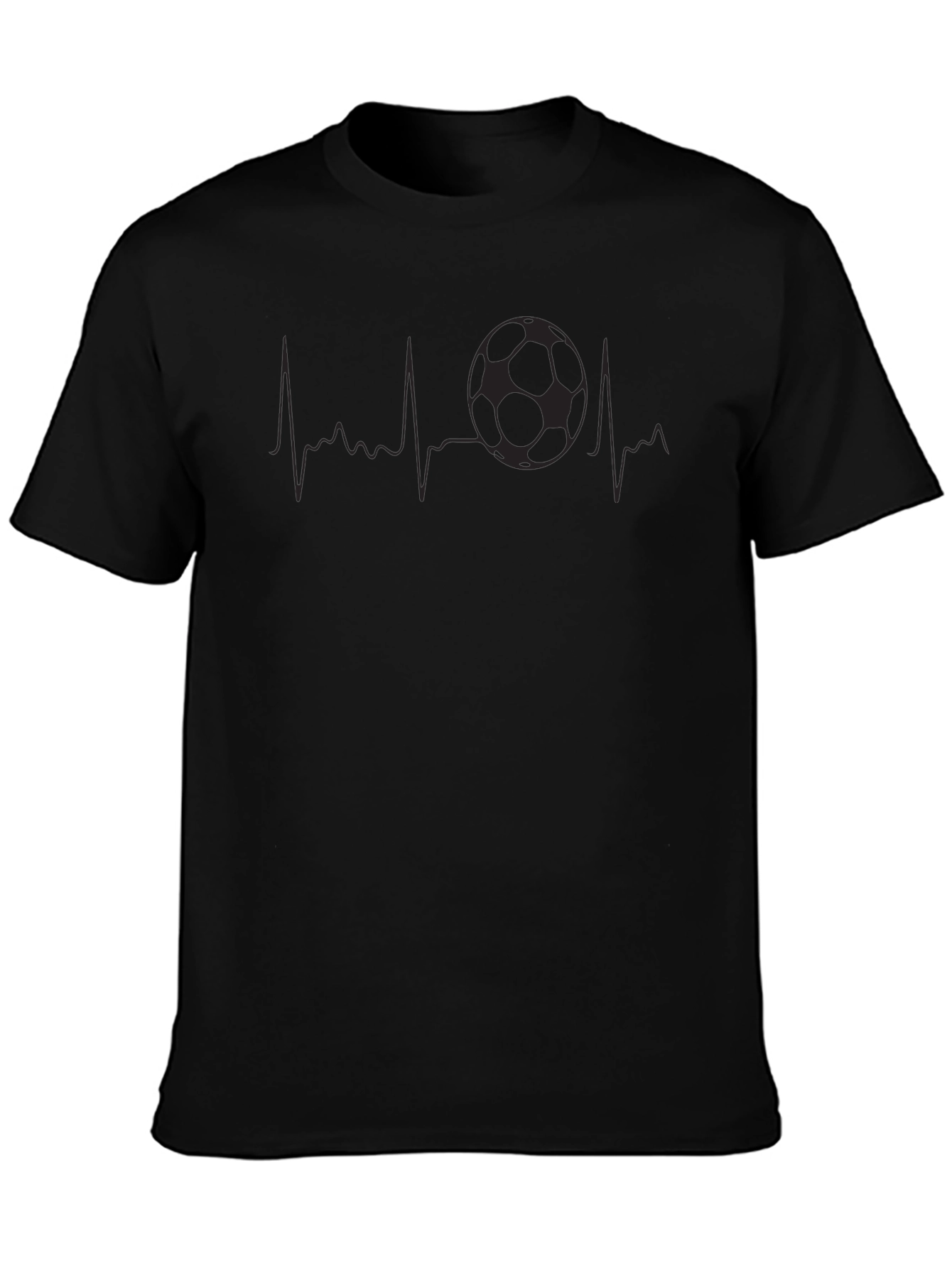 Soccer Heartbeat Graphic T-Shirt - Passionate Fan Apparel