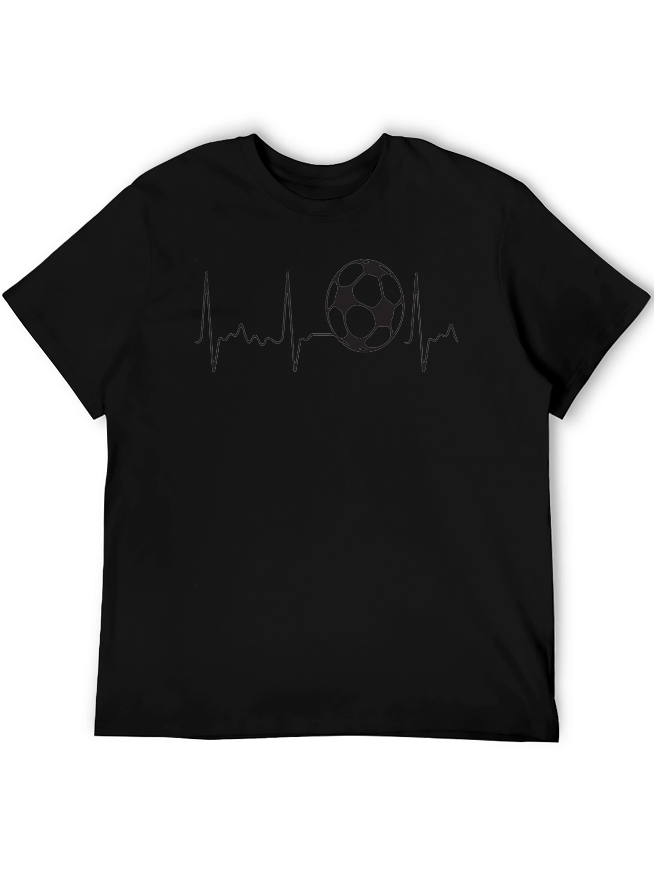 Soccer Heartbeat Graphic T-Shirt - Passionate Fan Apparel